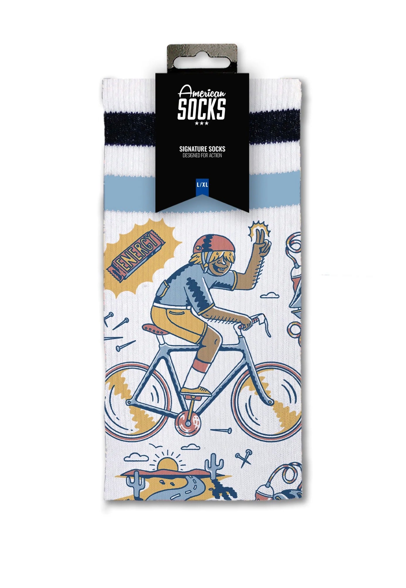 American Socks - Peak Rider Mid High White - Socks | Neutral-Image