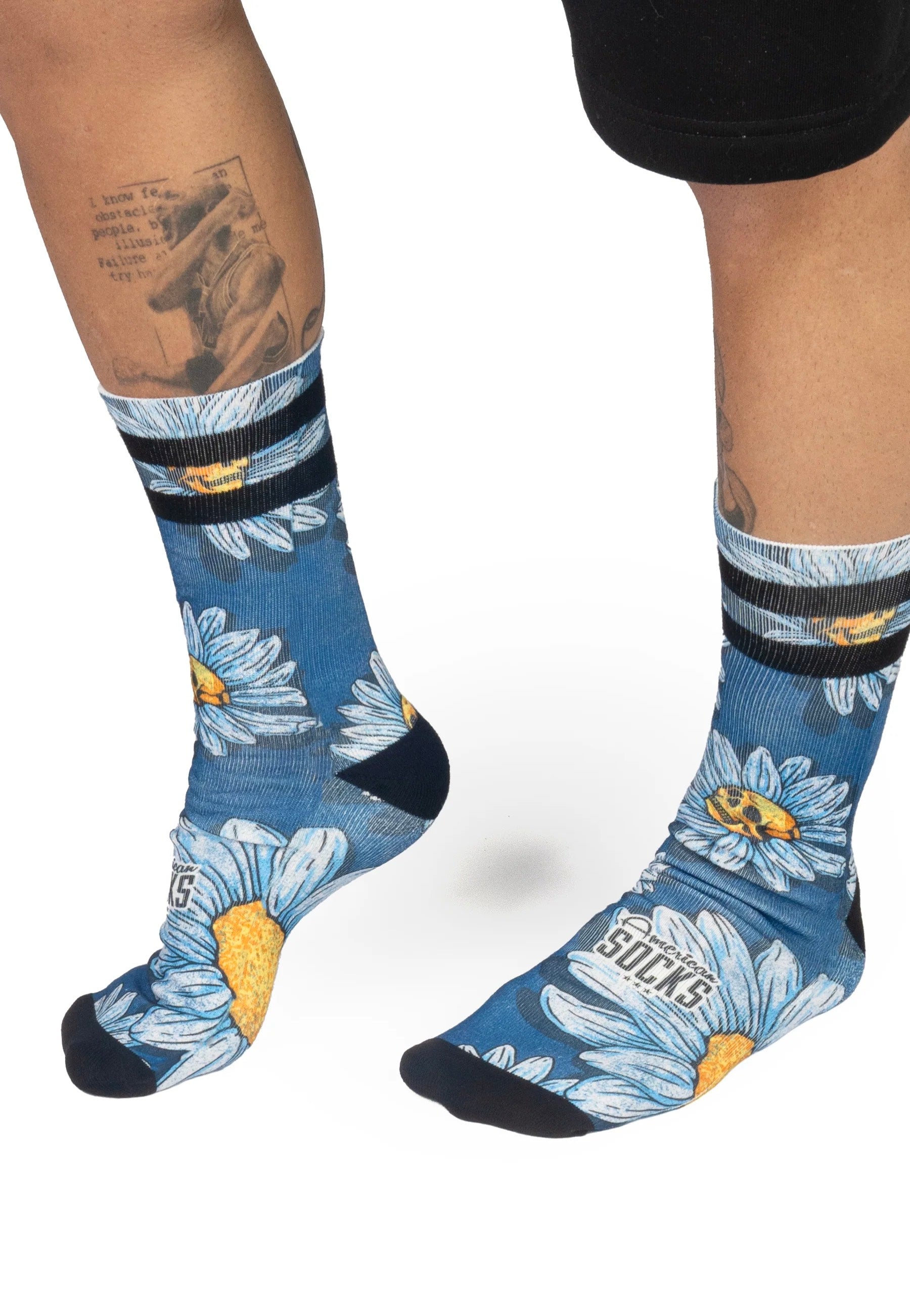 American Socks - Daisies Mid High - Socks | Neutral-Image