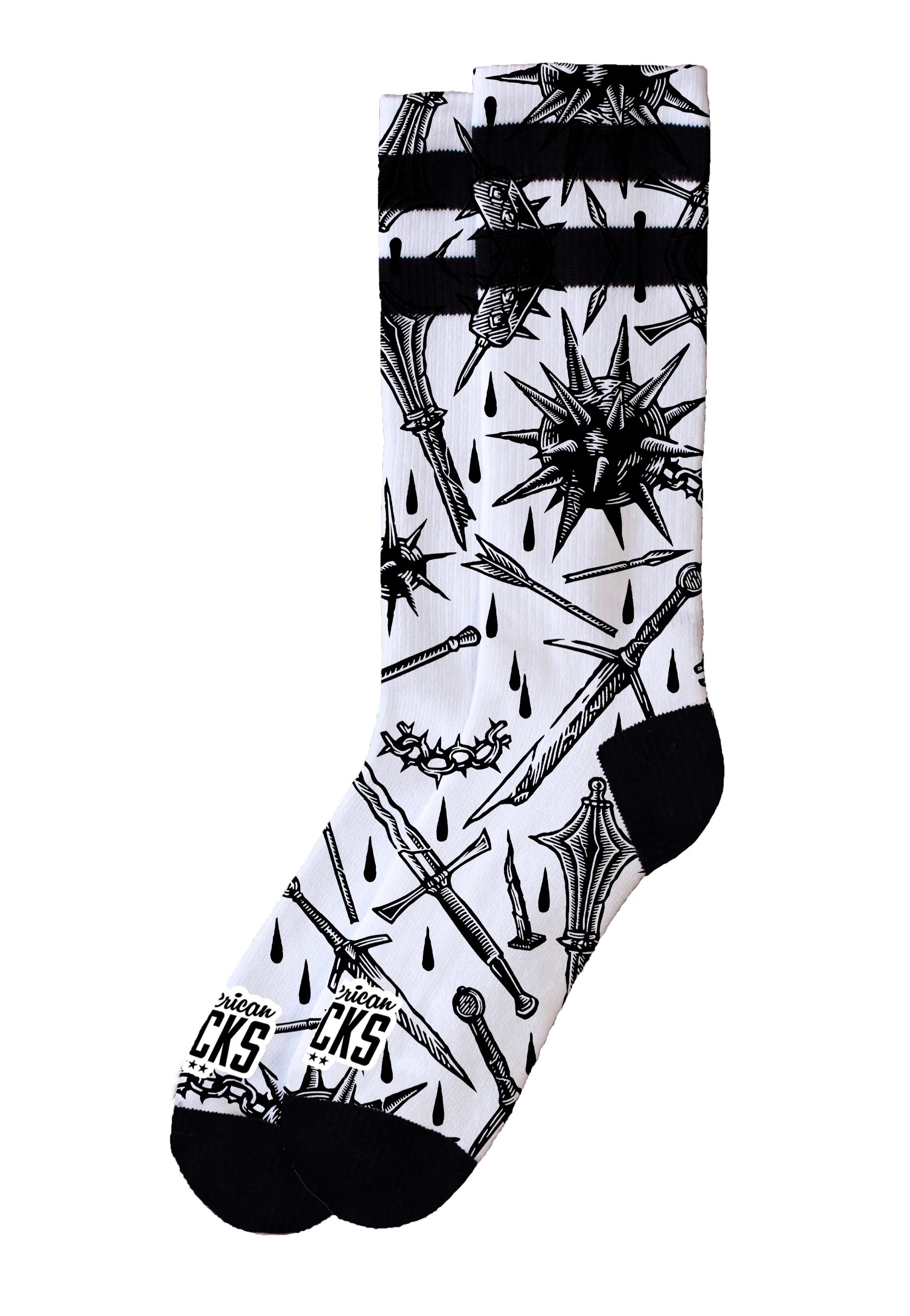 American Socks - Medieval Mid High White - Socks | Neutral-Image