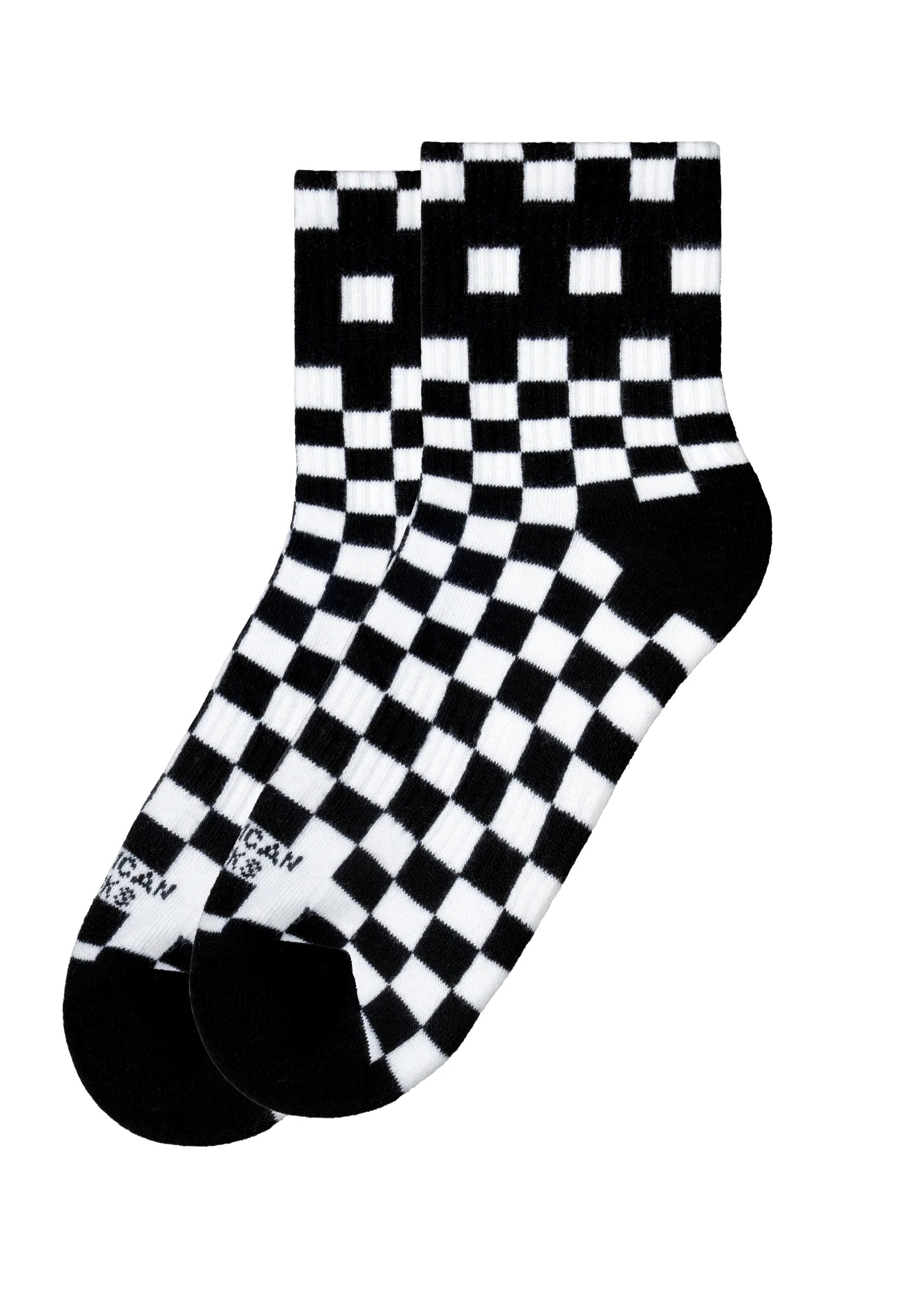 American Socks - Checkerboard Ankle High Black/White - Socks | Neutral-Image