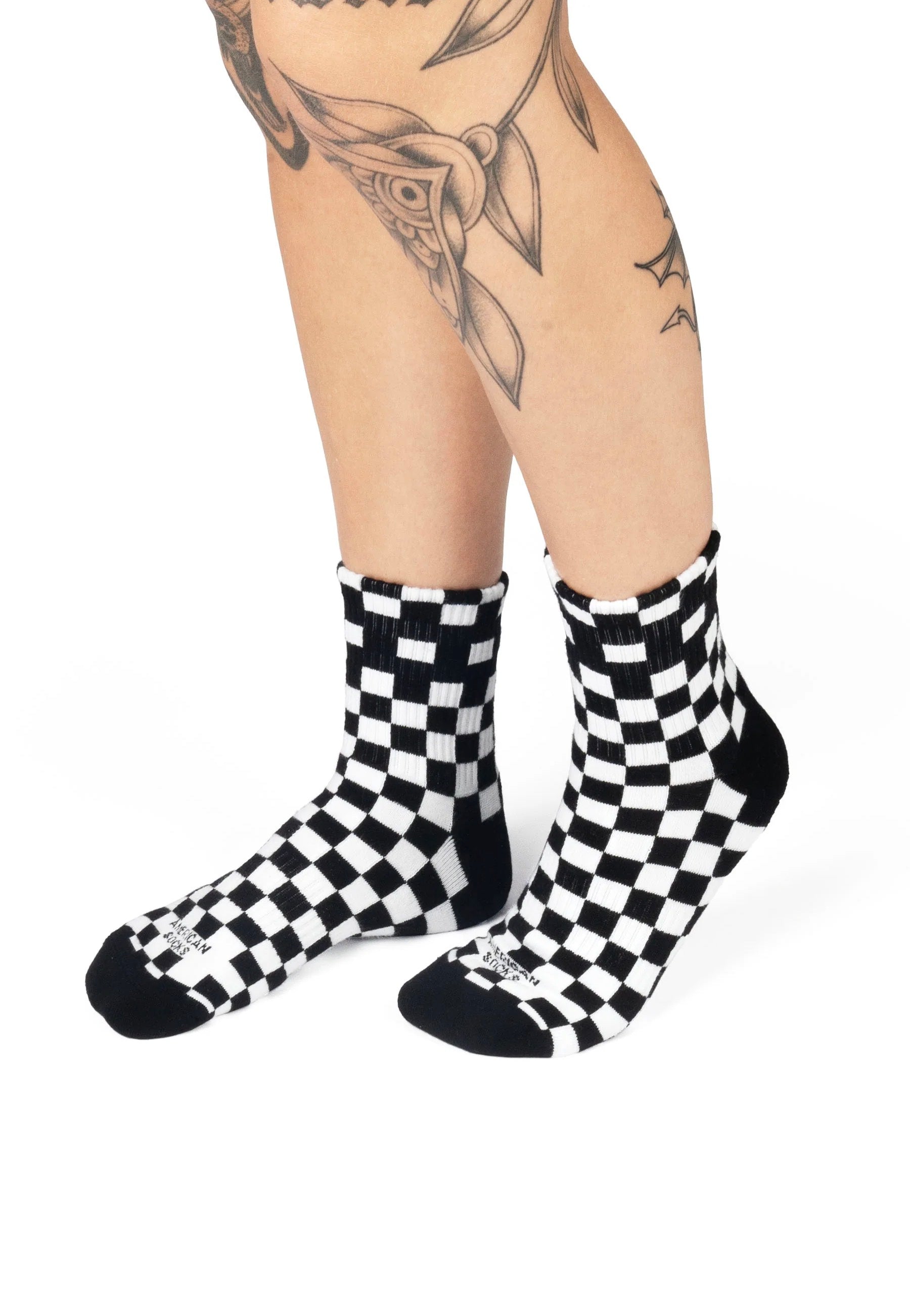 American Socks - Checkerboard Ankle High Black/White - Socks | Neutral-Image