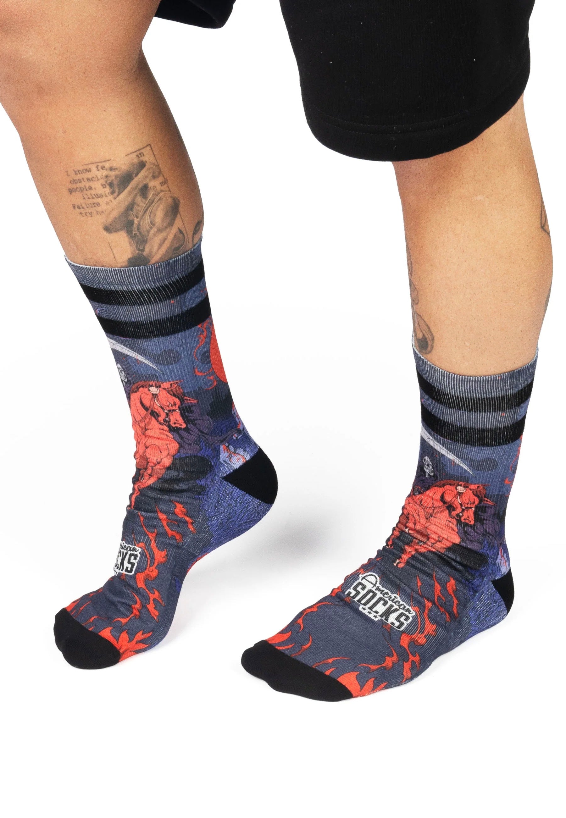 American Socks - Reaper Mid High Black - Socks | Neutral-Image