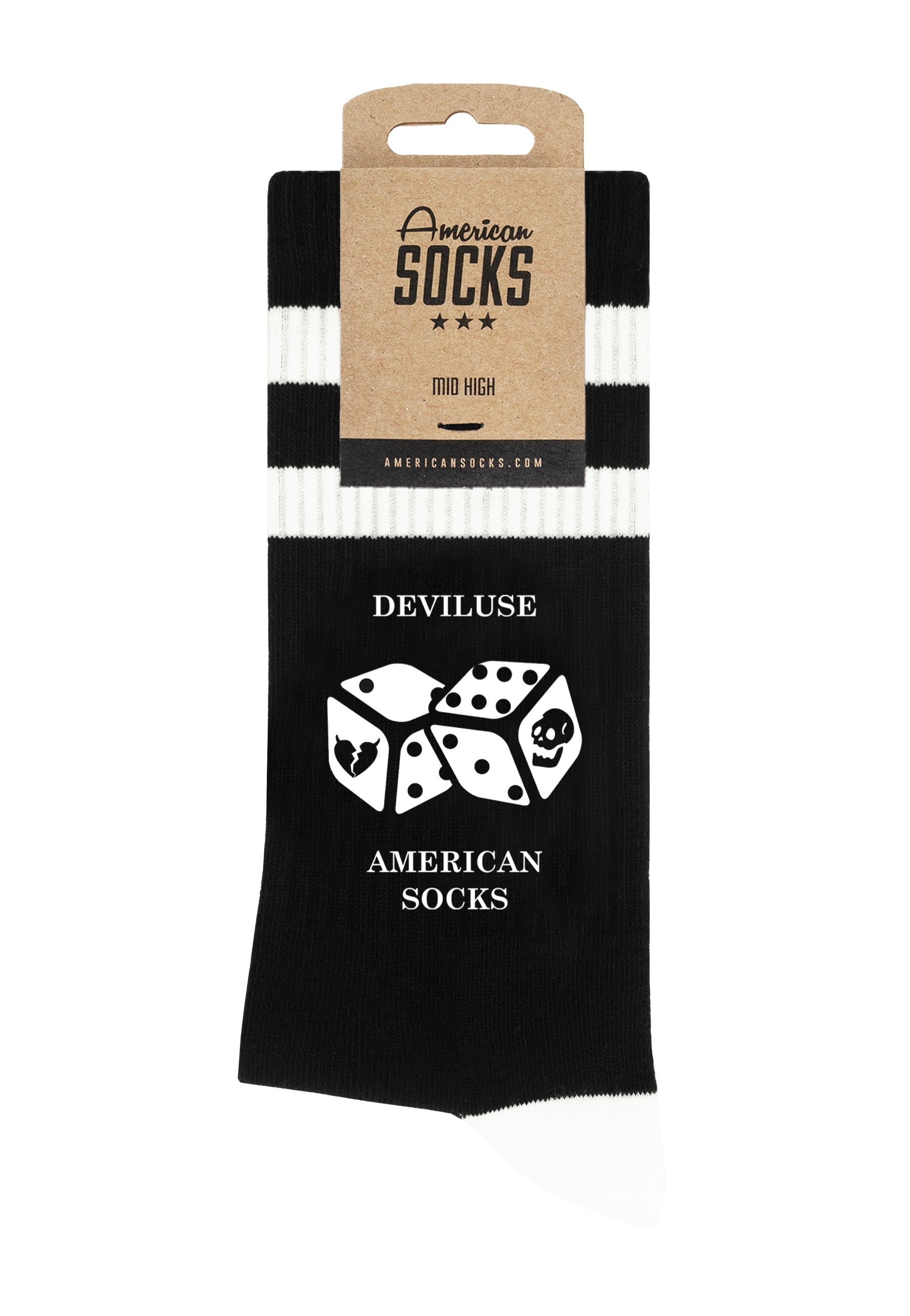 American Socks - Good Luck Mid High Black - Socks | Neutral-Image