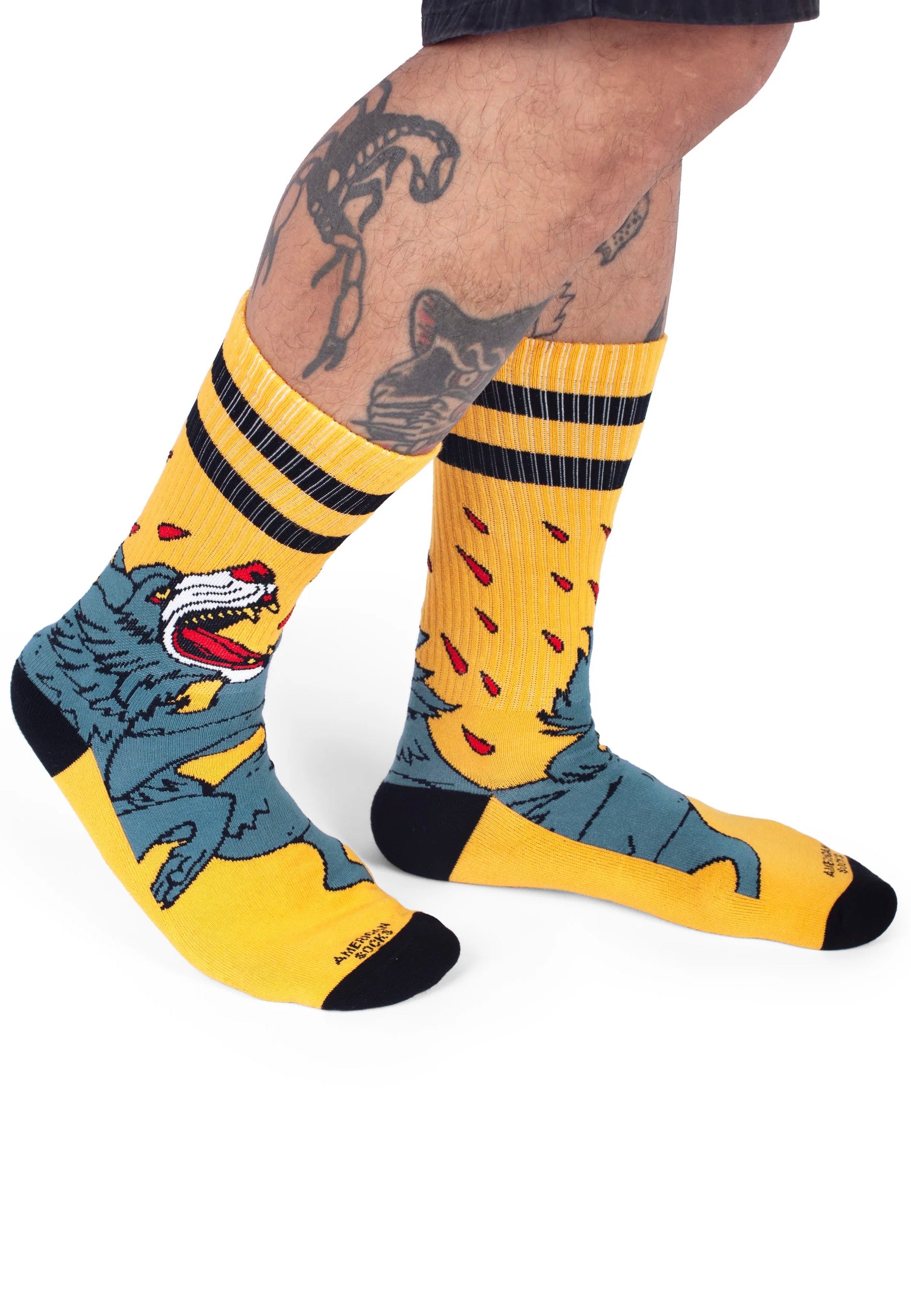 American Socks - Wolfpack Mid High Yellow - Socks | Neutral-Image