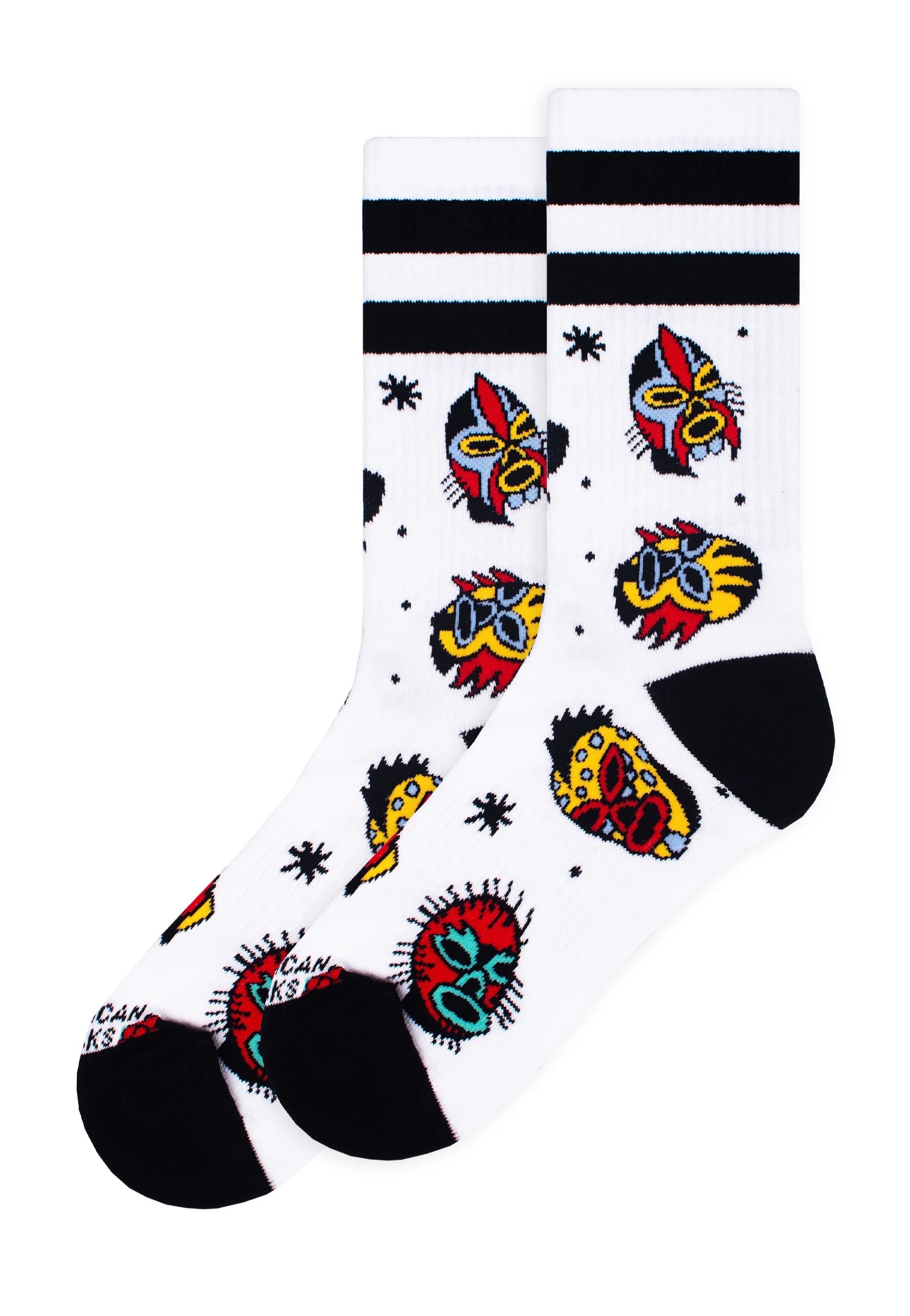 American Socks - El Luchador Mid High White - Socks | Neutral-Image