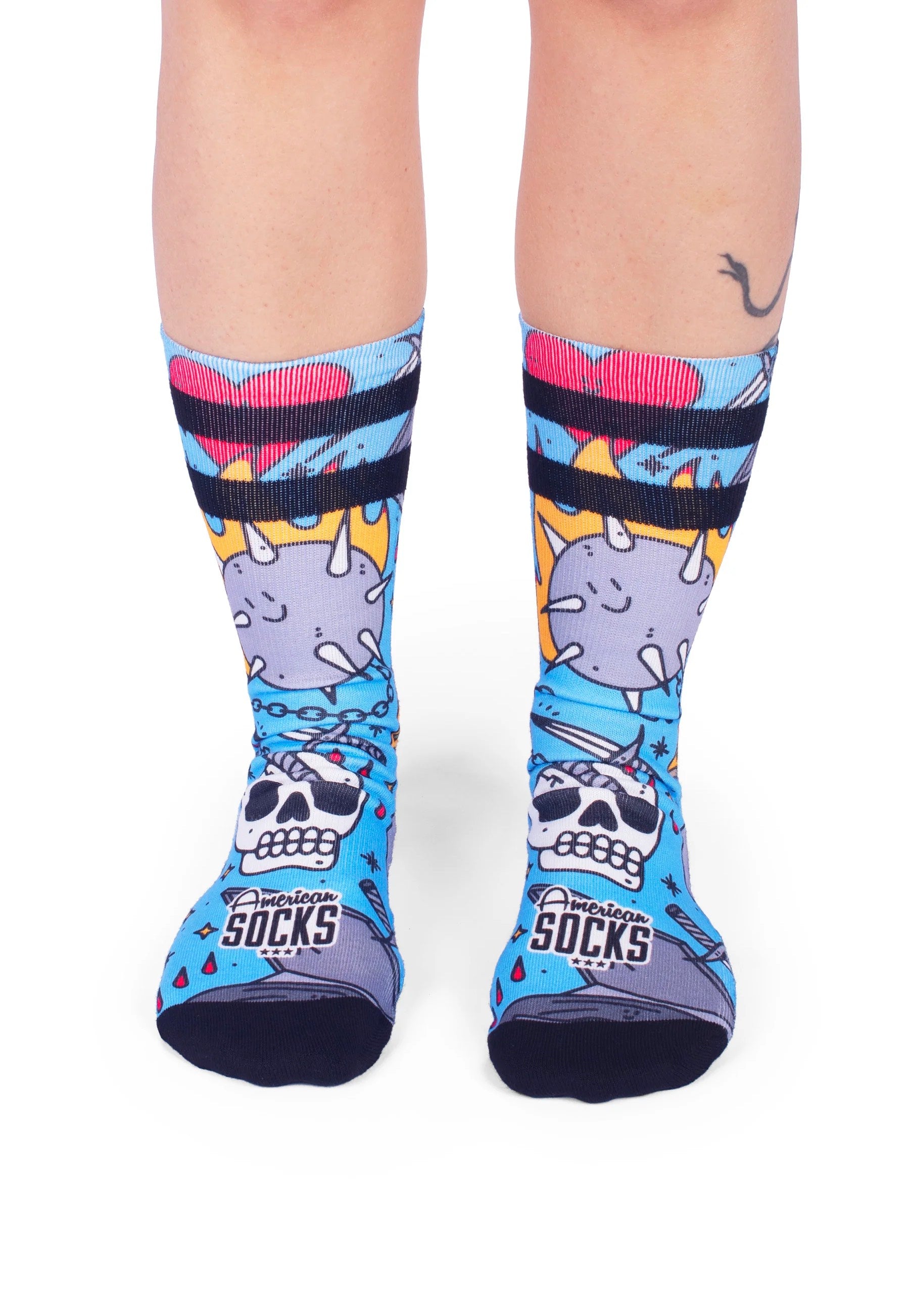 American Socks - Blast Mid High Blue - Socks | Neutral-Image