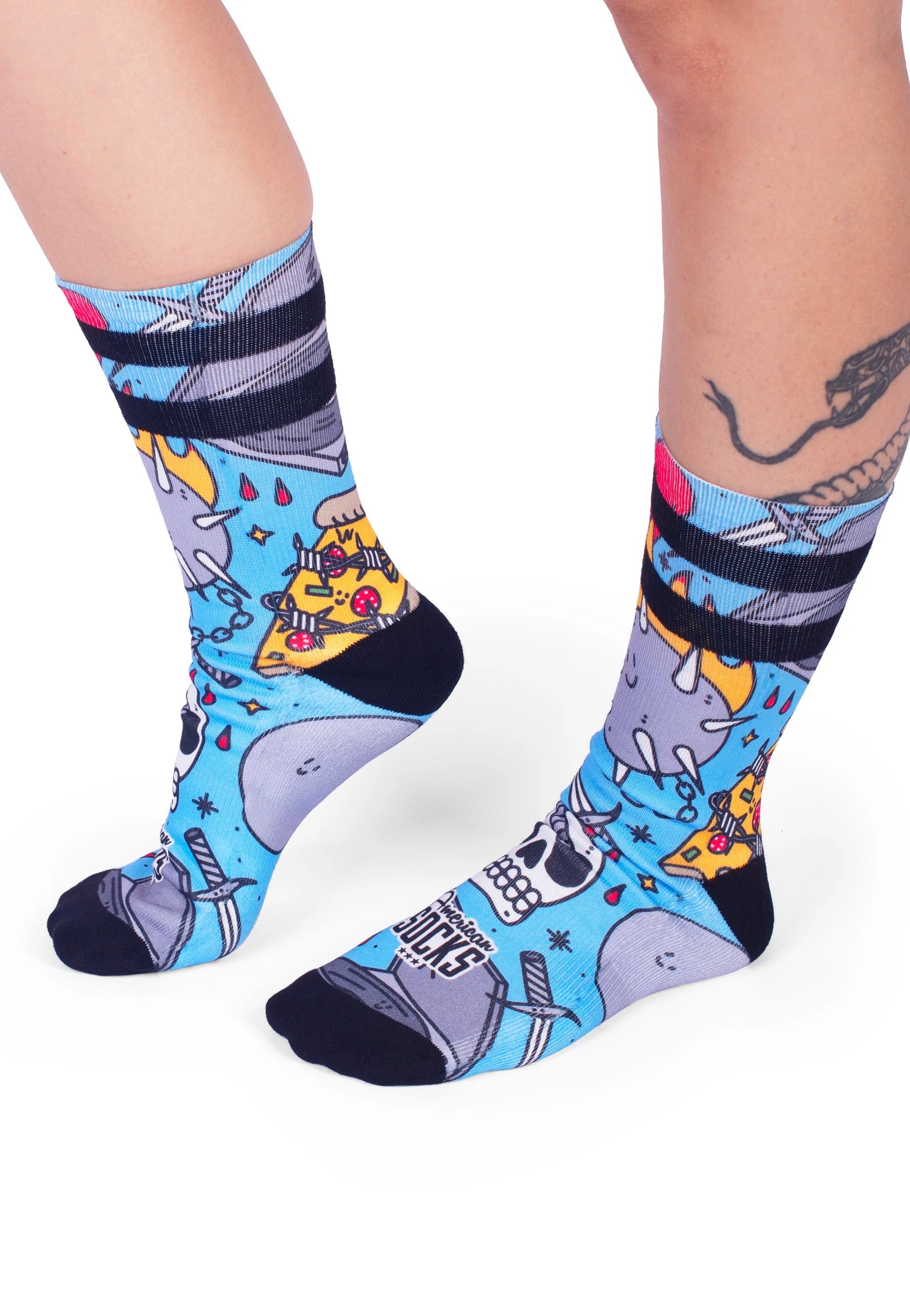 American Socks - Blast Mid High Blue - Socks | Neutral-Image