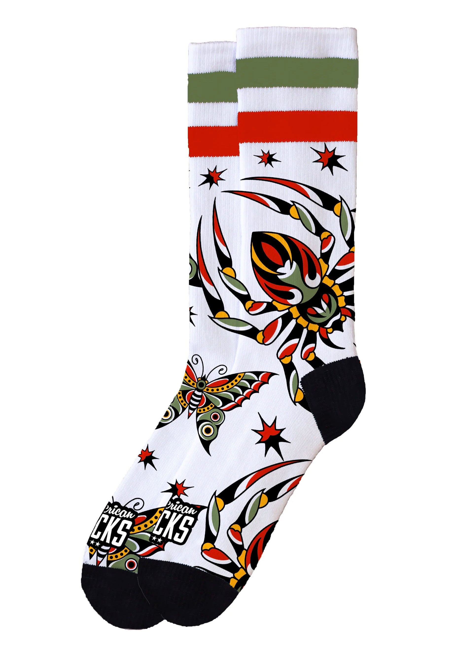 American Socks - Venom Mid High White - Socks | Neutral-Image