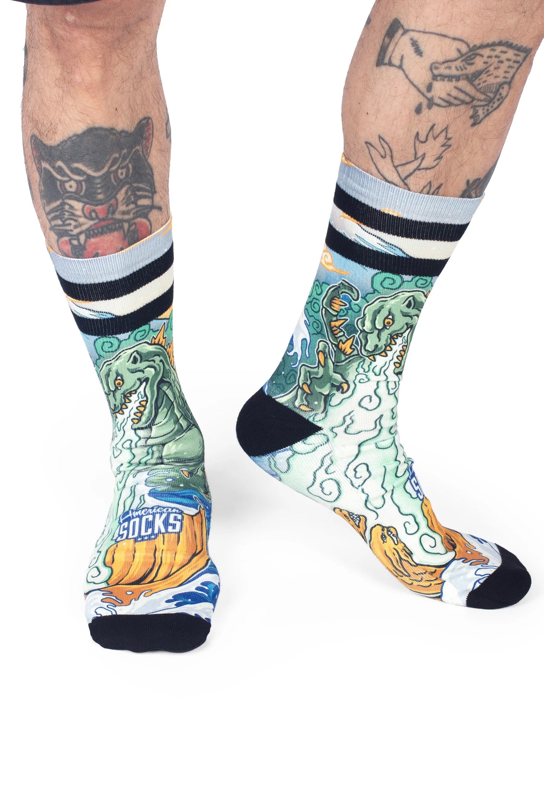 American Socks - Kaiju King Mid High - Socks | Neutral-Image