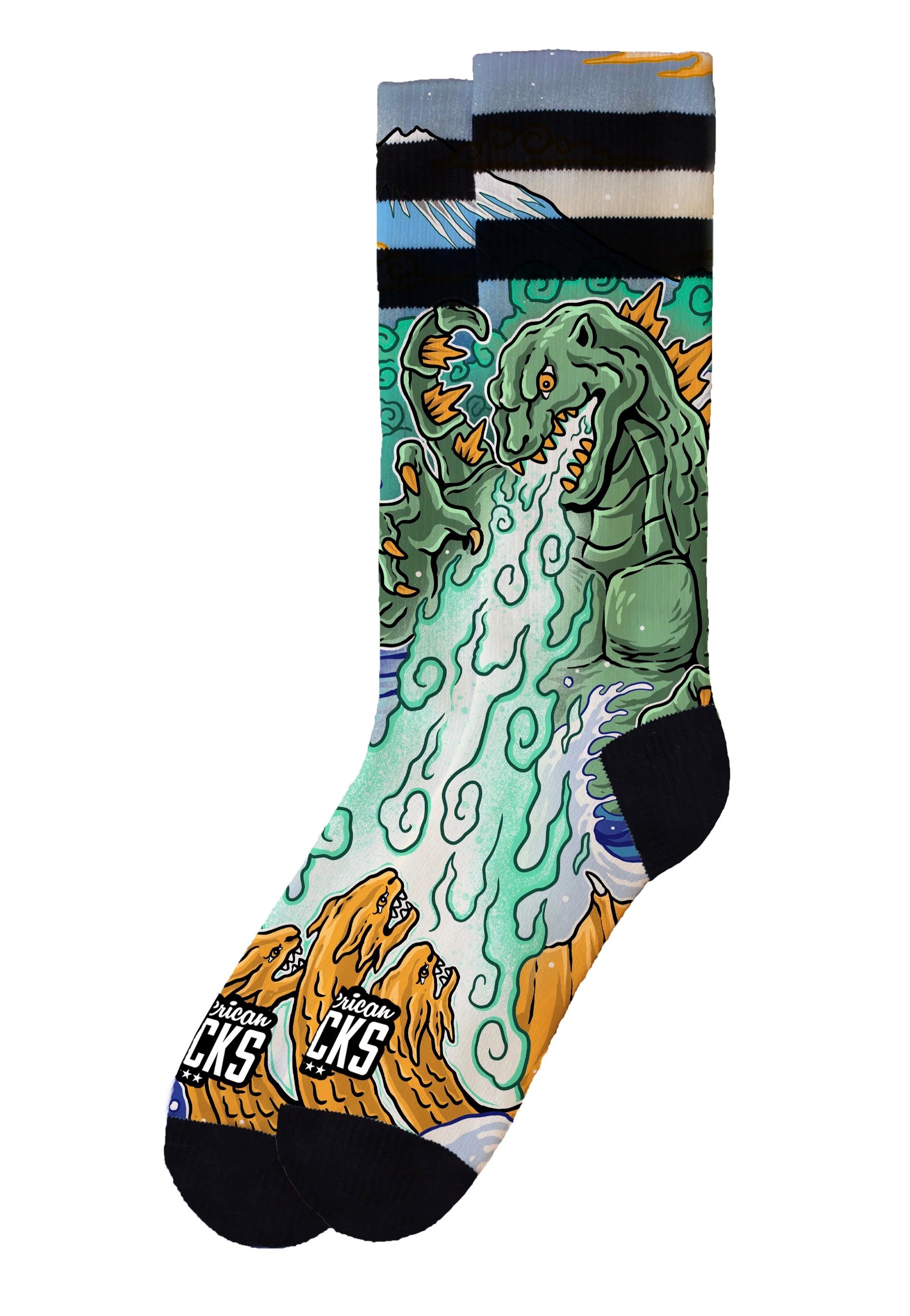 American Socks - Kaiju King Mid High - Socks | Neutral-Image