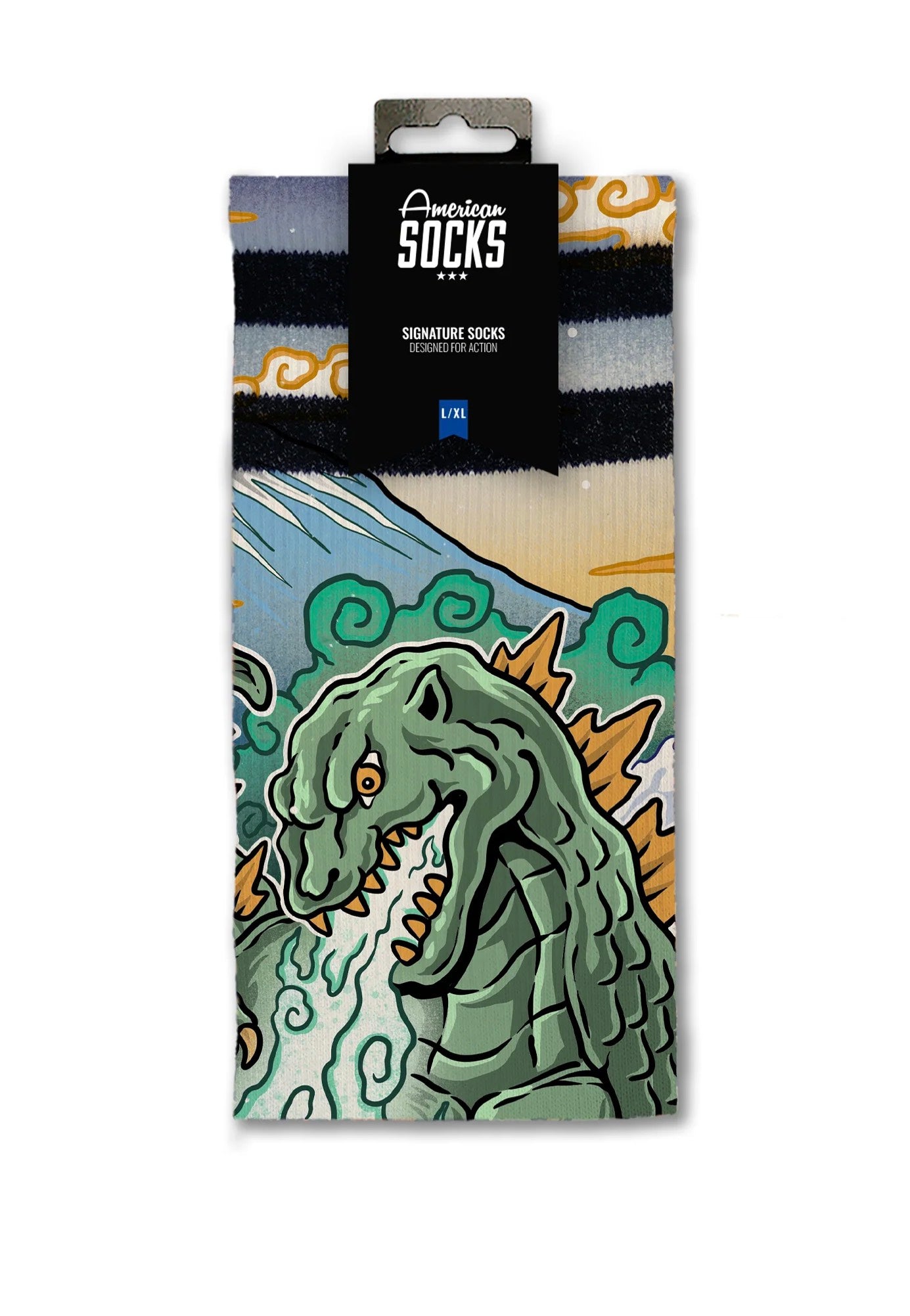 American Socks - Kaiju King Mid High - Socks | Neutral-Image