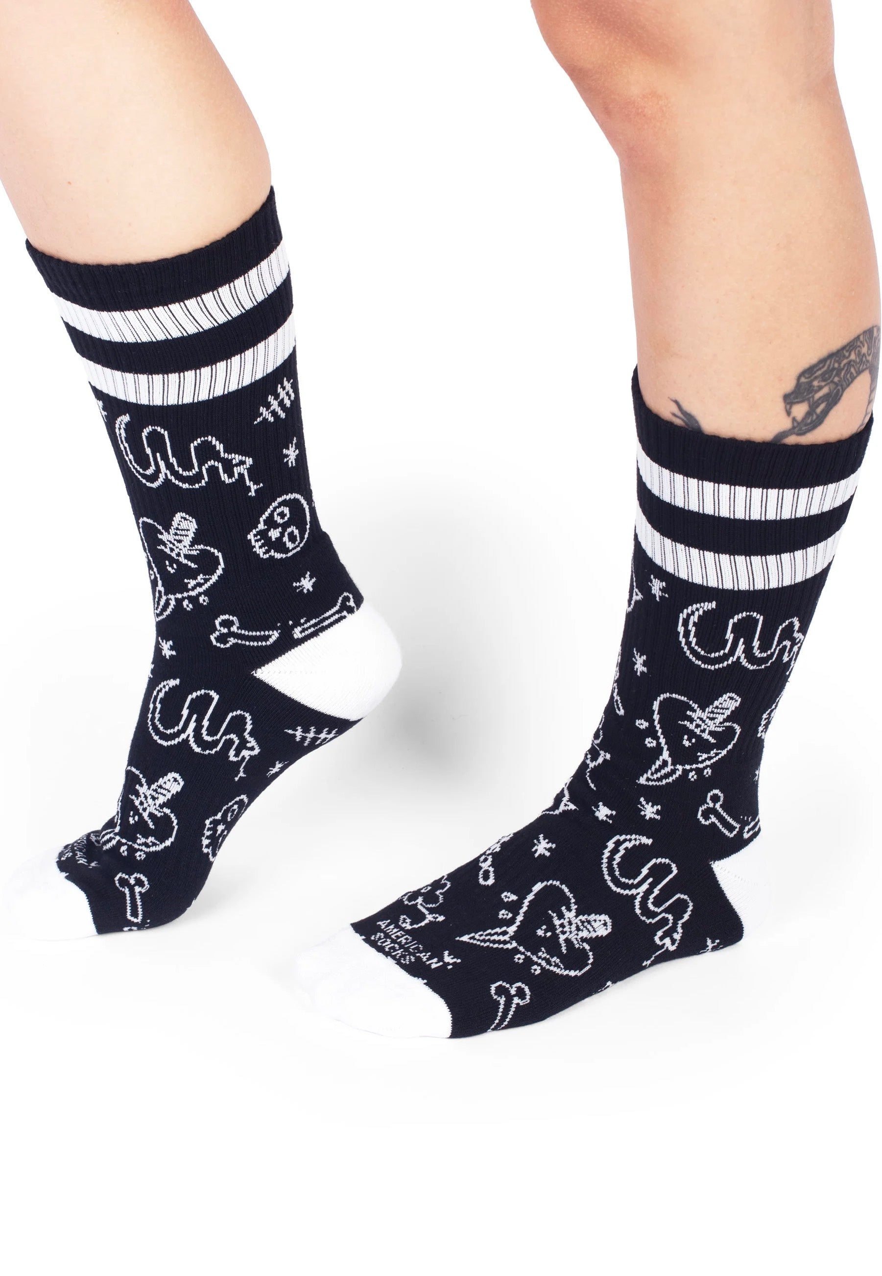 American Socks - Mangual Mid High Black - Socks | Neutral-Image