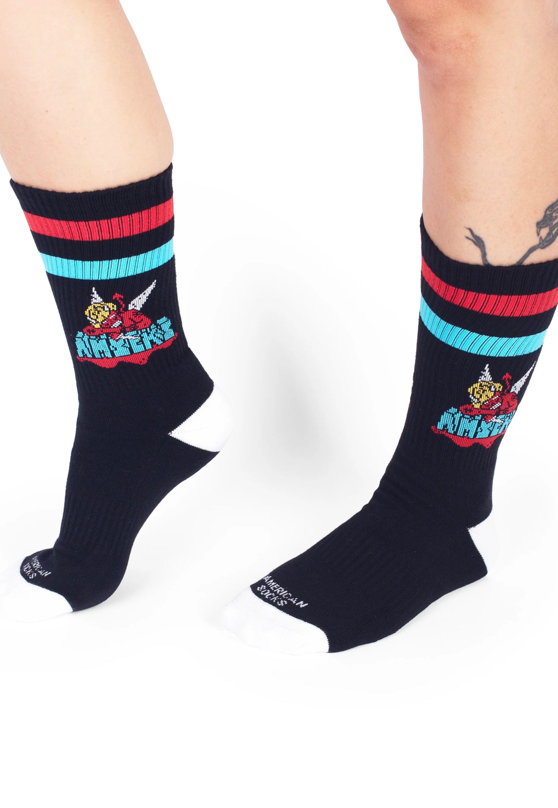 American Socks - Fallen Angel Mid High Black - Socks | Neutral-Image