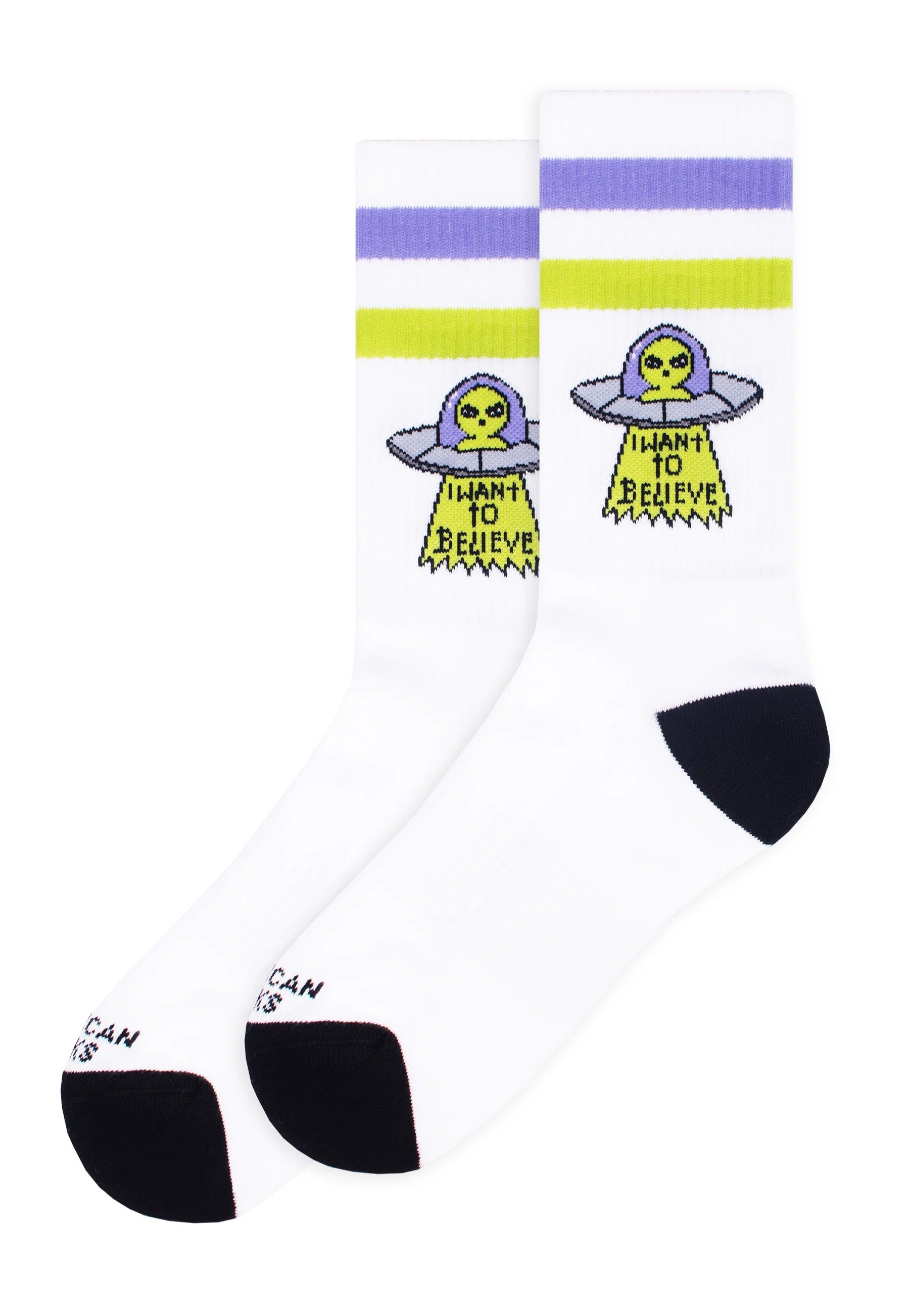 American Socks - Believe Mid High White - Socks | Neutral-Image