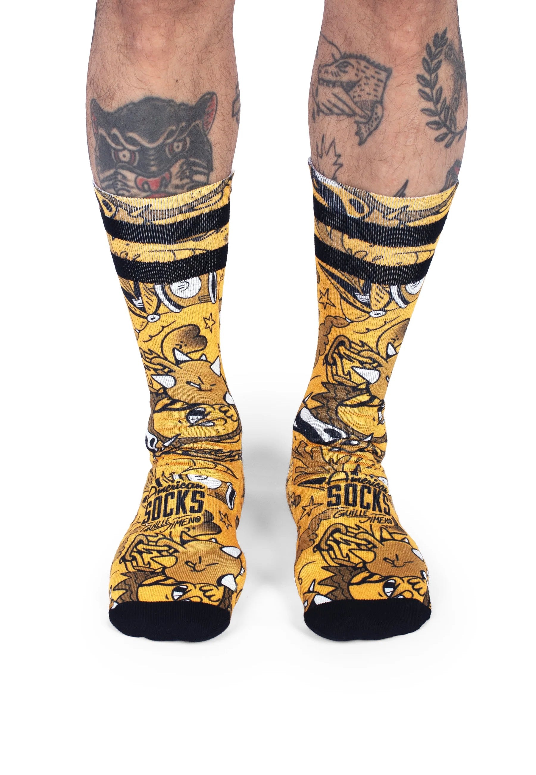 American Socks - Misfire Mid High Yellow - Socks | Neutral-Image