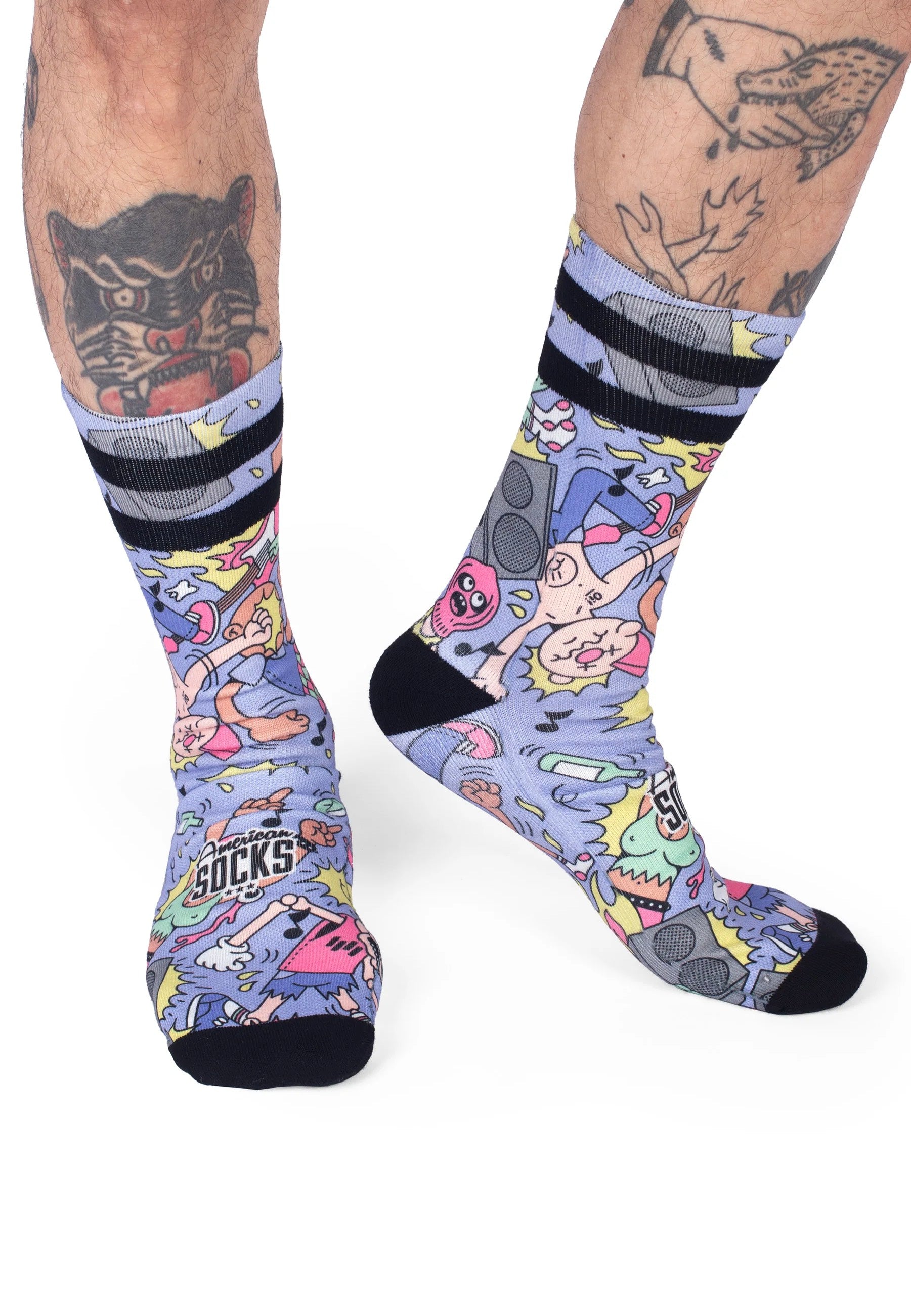 American Socks - Pogo Mid High Blue - Socks | Neutral-Image