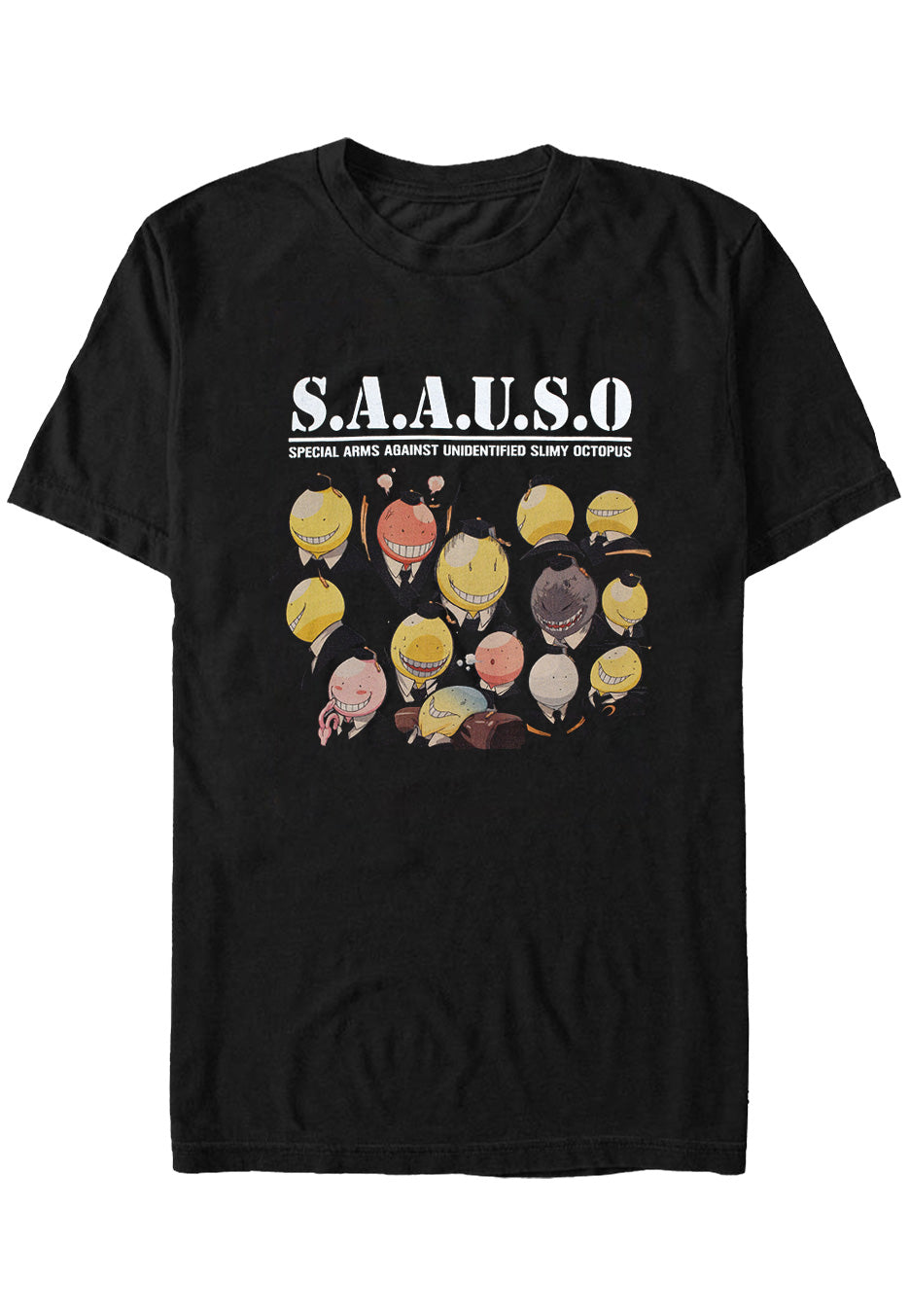 Assassination Classroom - S.A.A.U.S.O Faces - T-Shirt | Neutral-Image