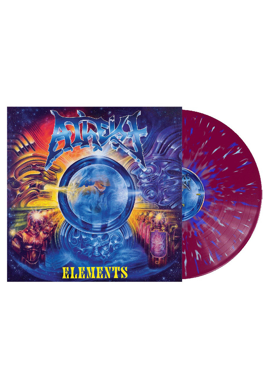 Atheist - Elements Blue/Yellow - Splattered Vinyl | Neutral-Image