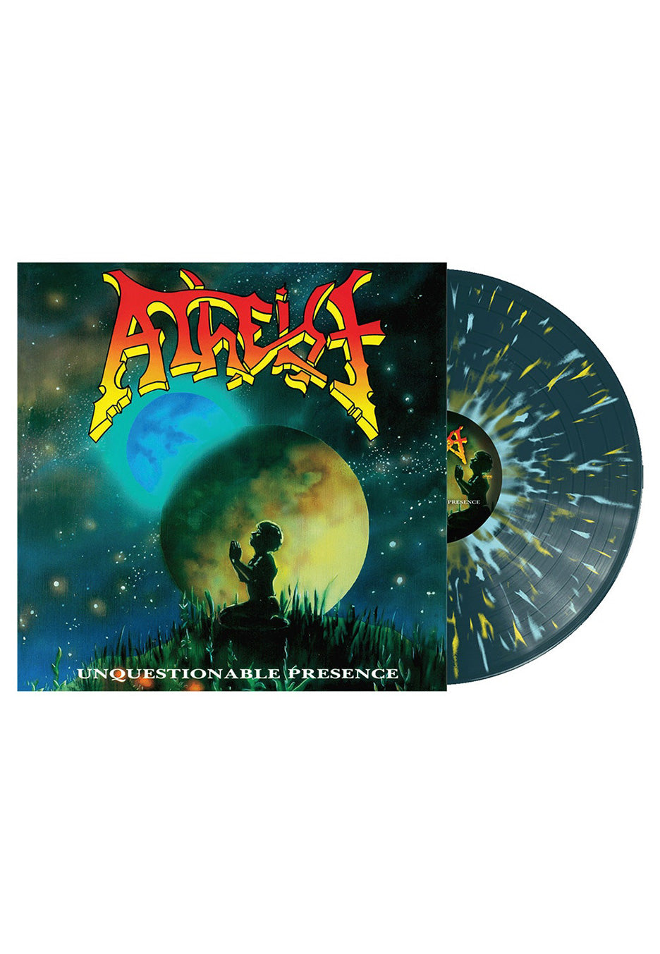 Atheist - Unquestionable Presence Blue with Yellow/Blue - Splattered Vinyl | Neutral-Image