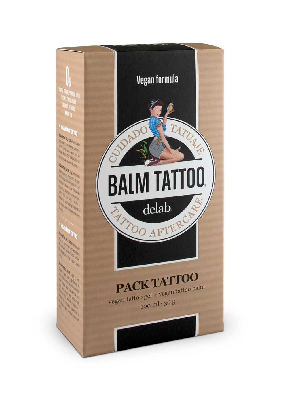 Balm Tattoo - Vegan Pack - Cream And Washing Gel | Neutral-Image