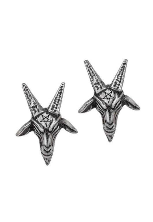 Alchemy England - Baphomet Studs Silver - Earrings | Neutral-Image