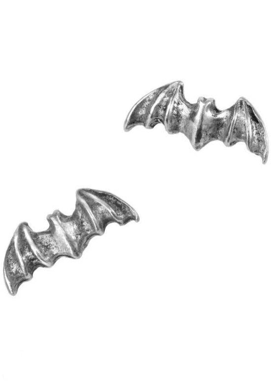 Alchemy England - Bat Studs Silver - Earrings | Neutral-Image