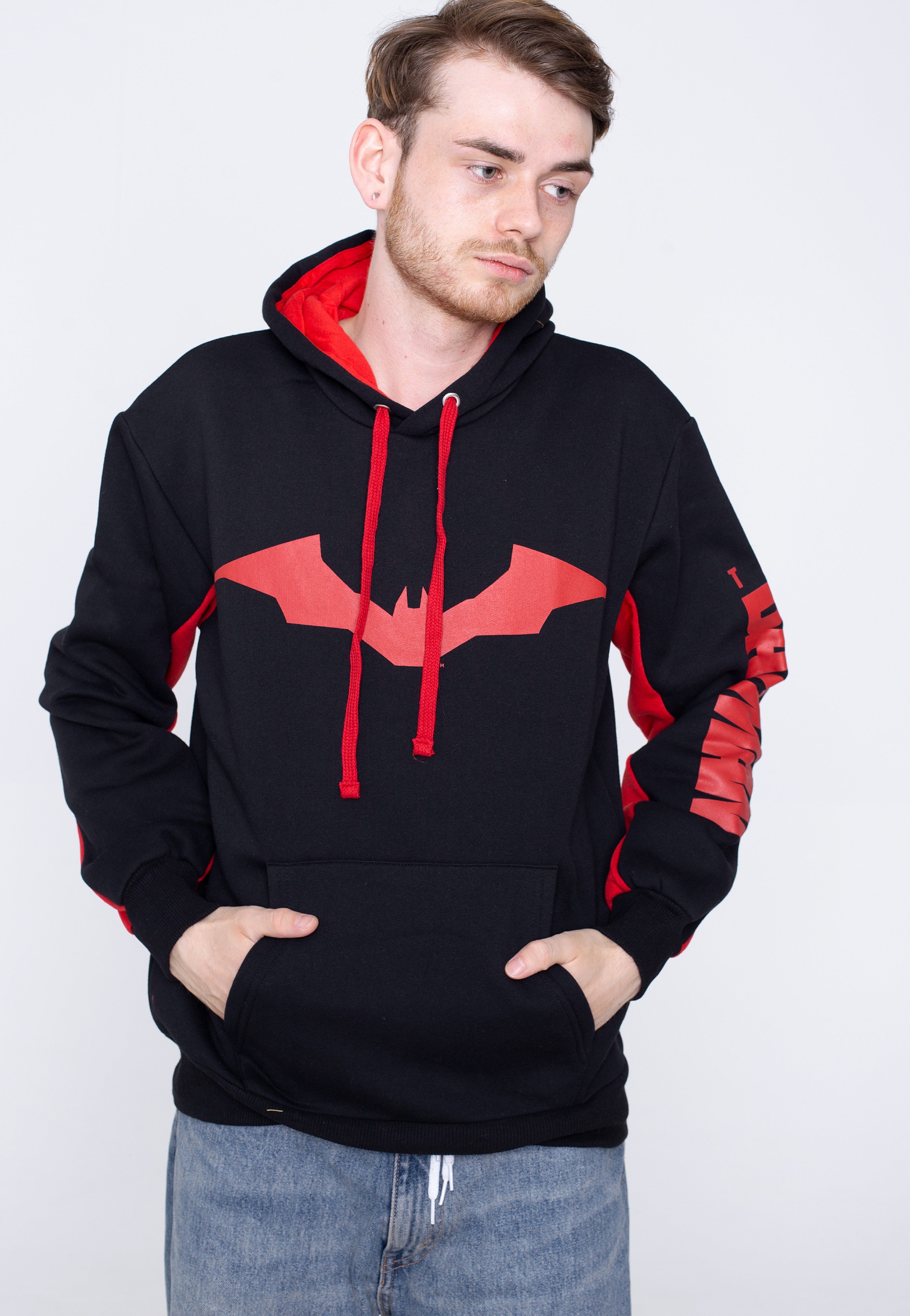 Batman Icon And Text Hoodie Nuclear Blast