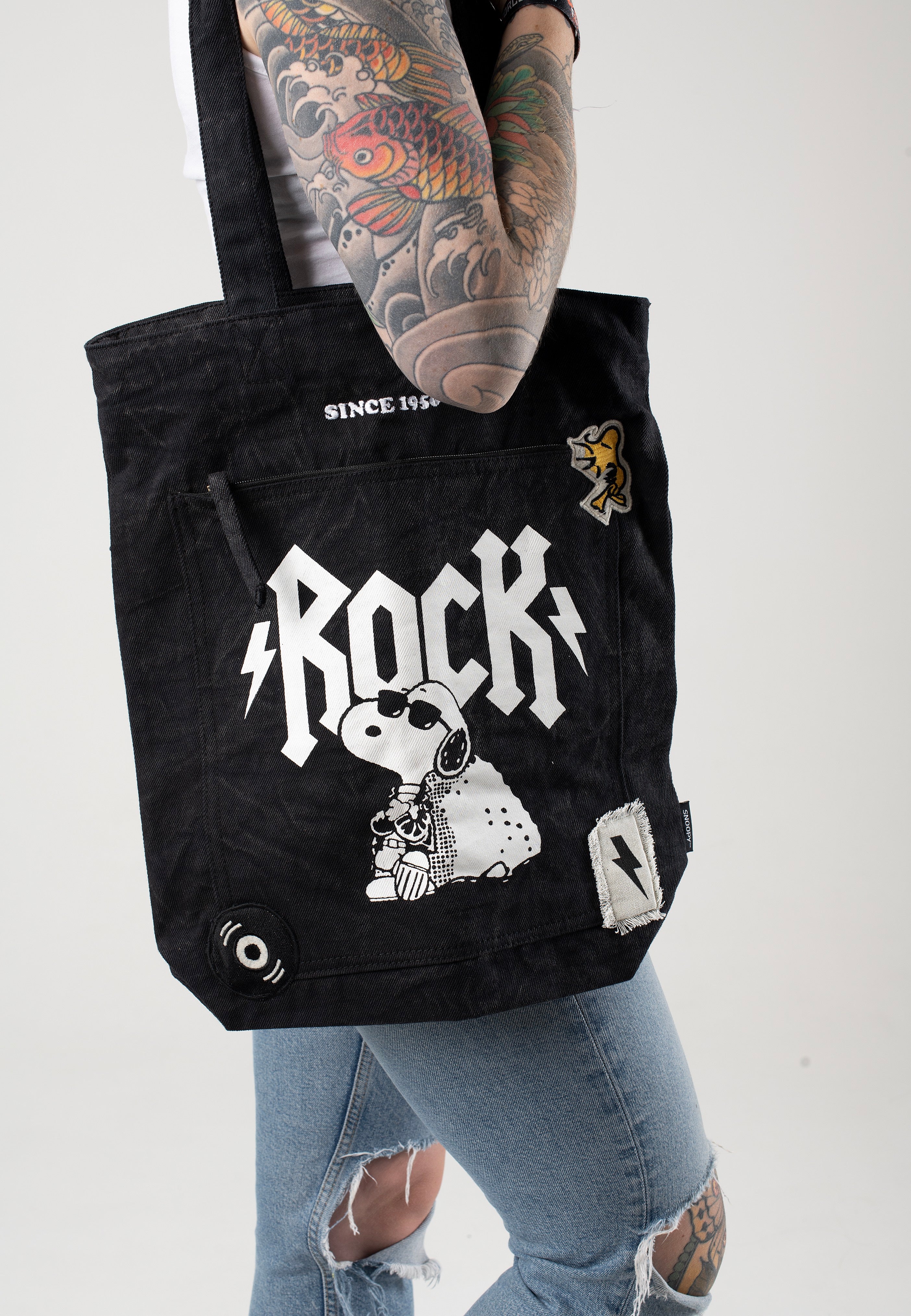 Snoopy - Rock Premium - Tote Bag | Neutral-Image