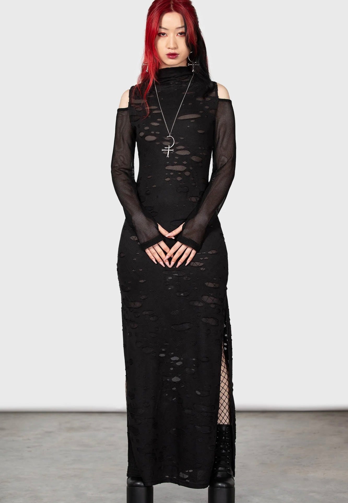 Killstar - Biters Maxi Black - Dress | Women-Image