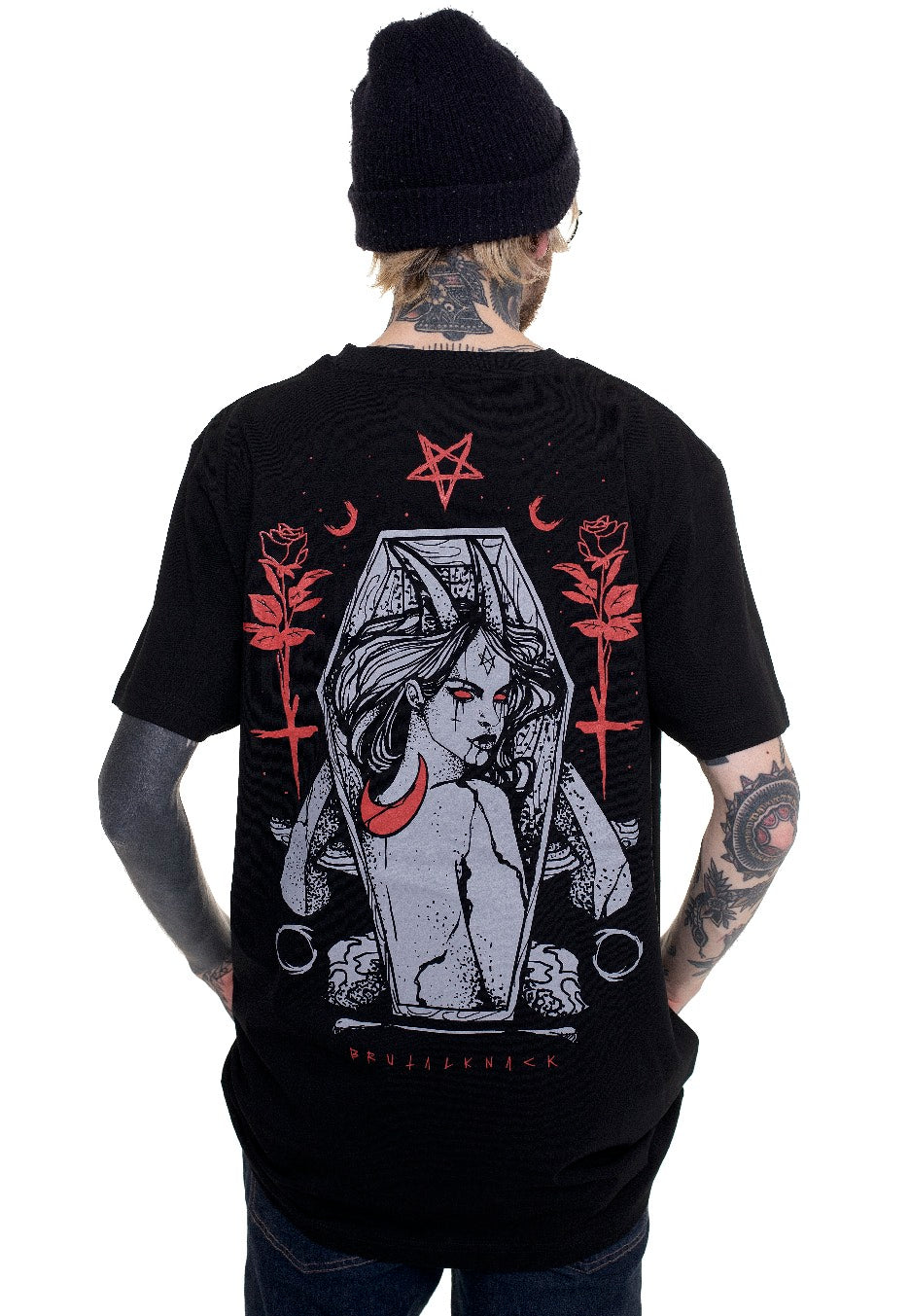 Brutal Knack - Occult Lady Black - T-Shirt | Men-Image