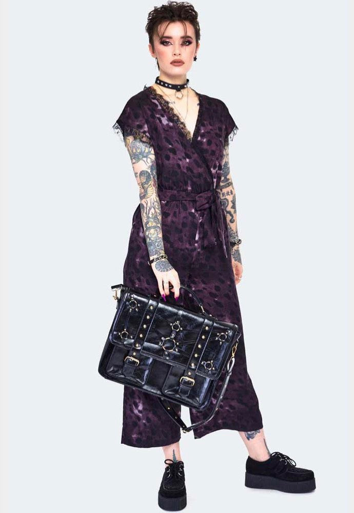 Jawbreaker - Studded Steampunk Postman Black - Bag | Neutral-Image