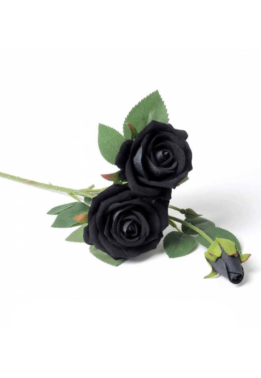 Alchemy England - Black Rose Spray - Artificial Flowers | Neutral-Image