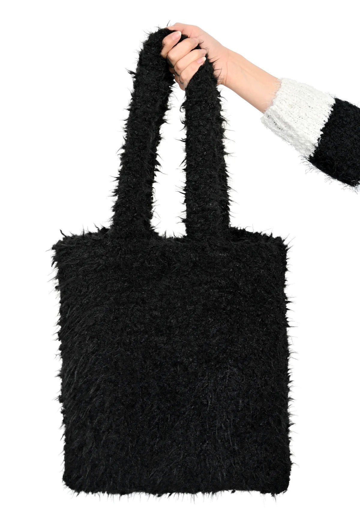 Foxblood - Black Lagoon Fuzzy Black - Tote Bag | Neutral-Image