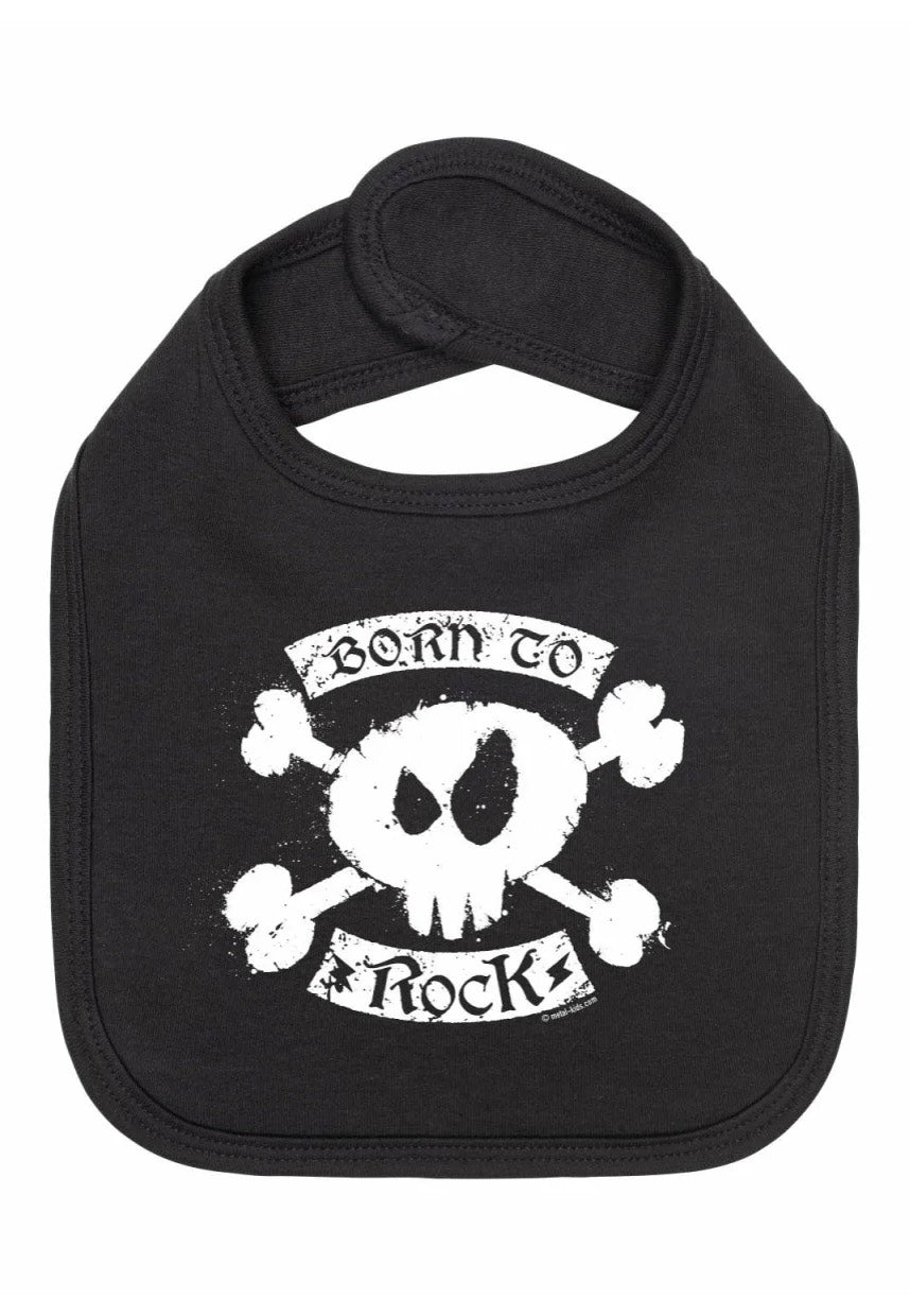 Metal Kids - Born To Rock - Baby Bib | Neutral-Image