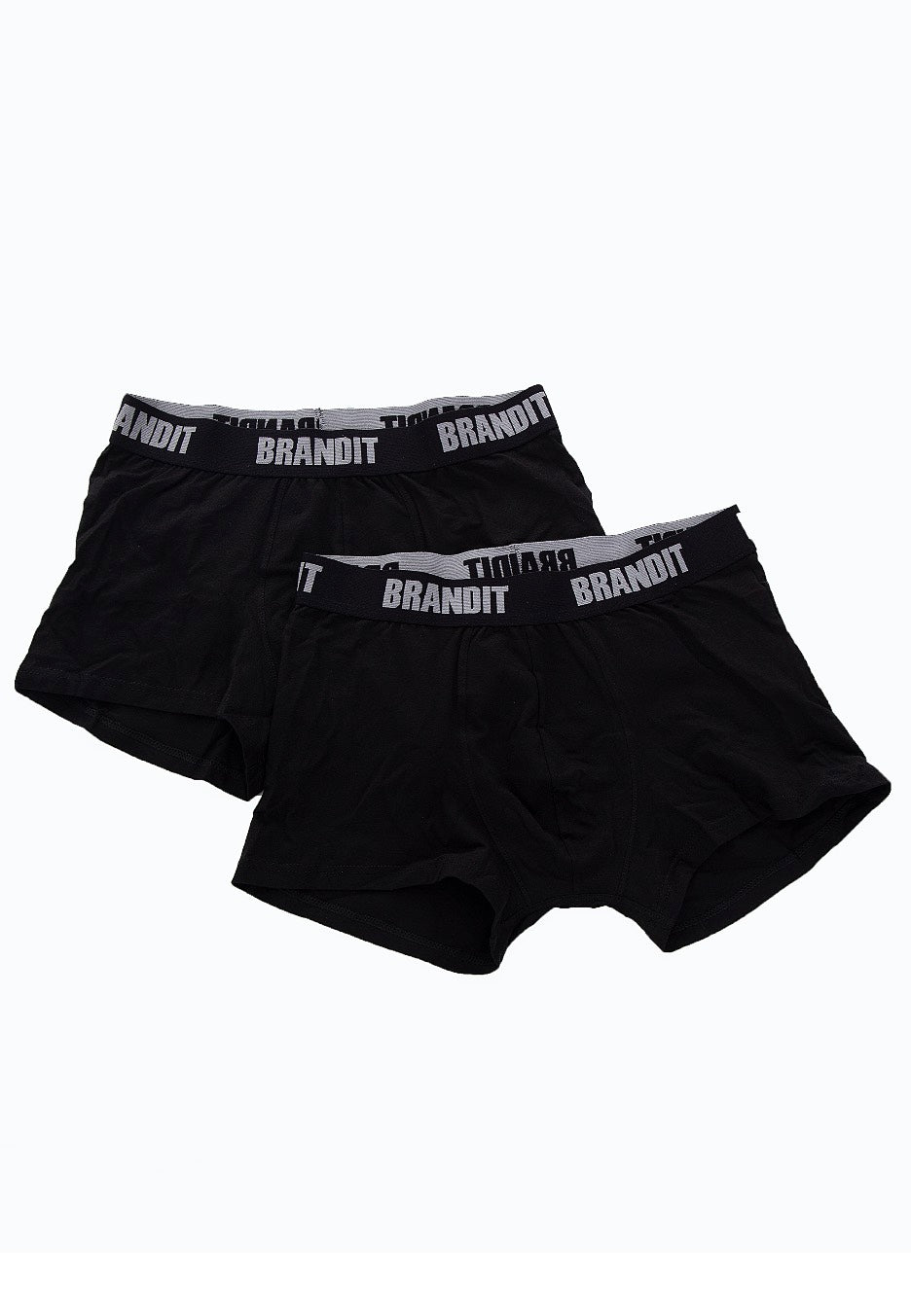 Brandit - Boxer Logo 2er Pack Black/Black - Boxershorts | Men-Image