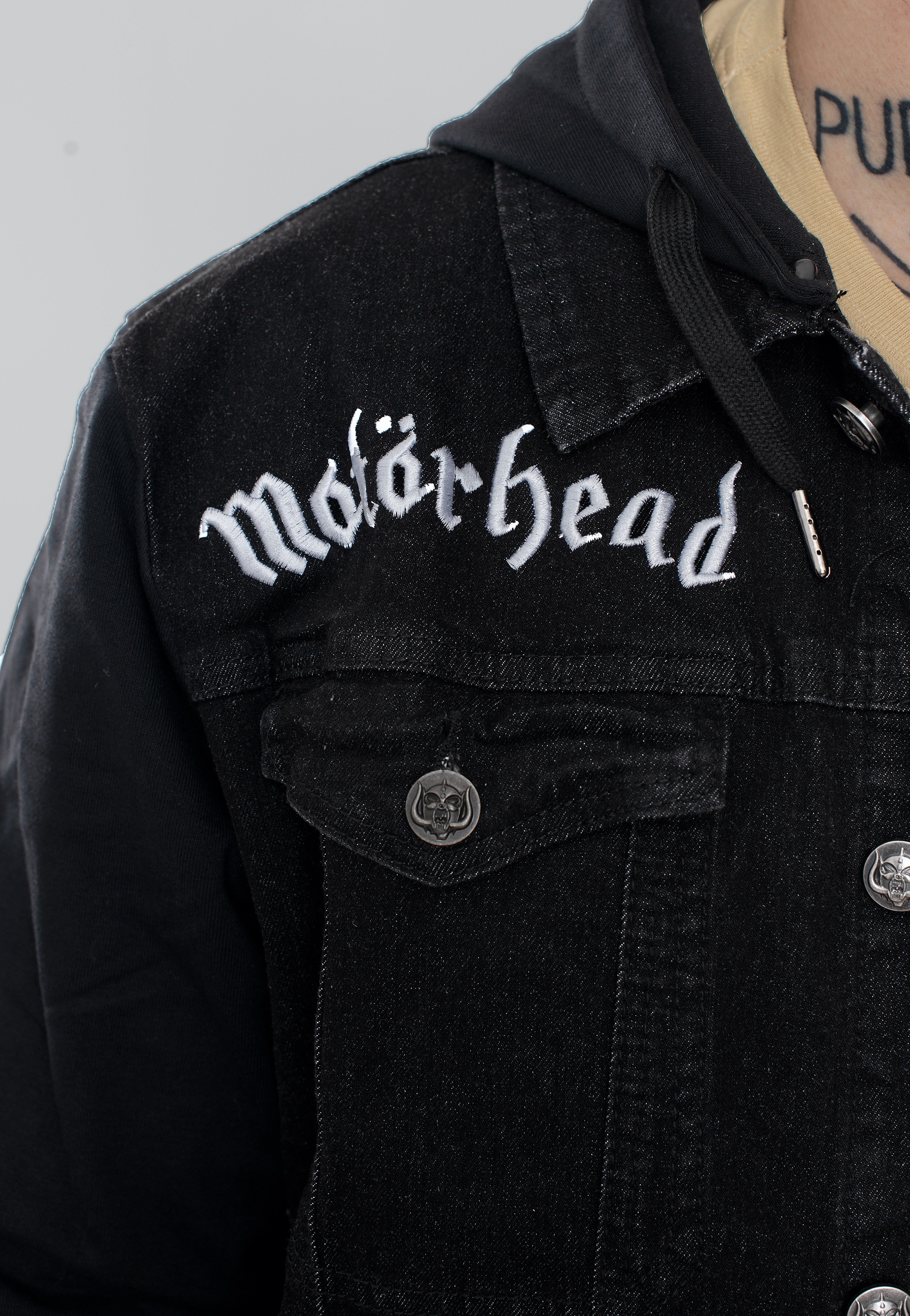 Brandit x Motörhead - Cradock Denim Black/Black - Jeans Jacket | Men-Image