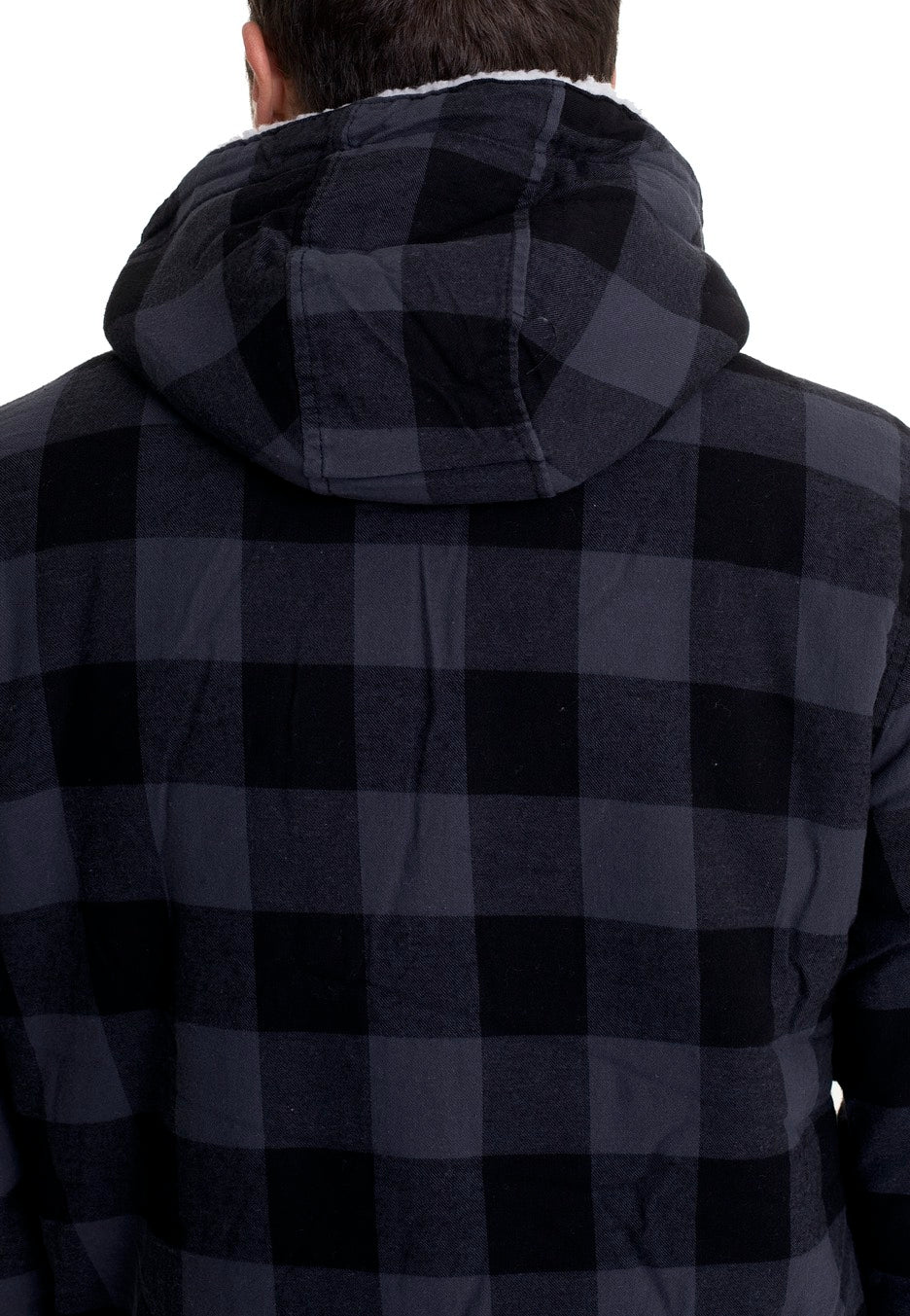 Brandit - Lumberjacket Hooded Black/Grey - Jacket | Men-Image