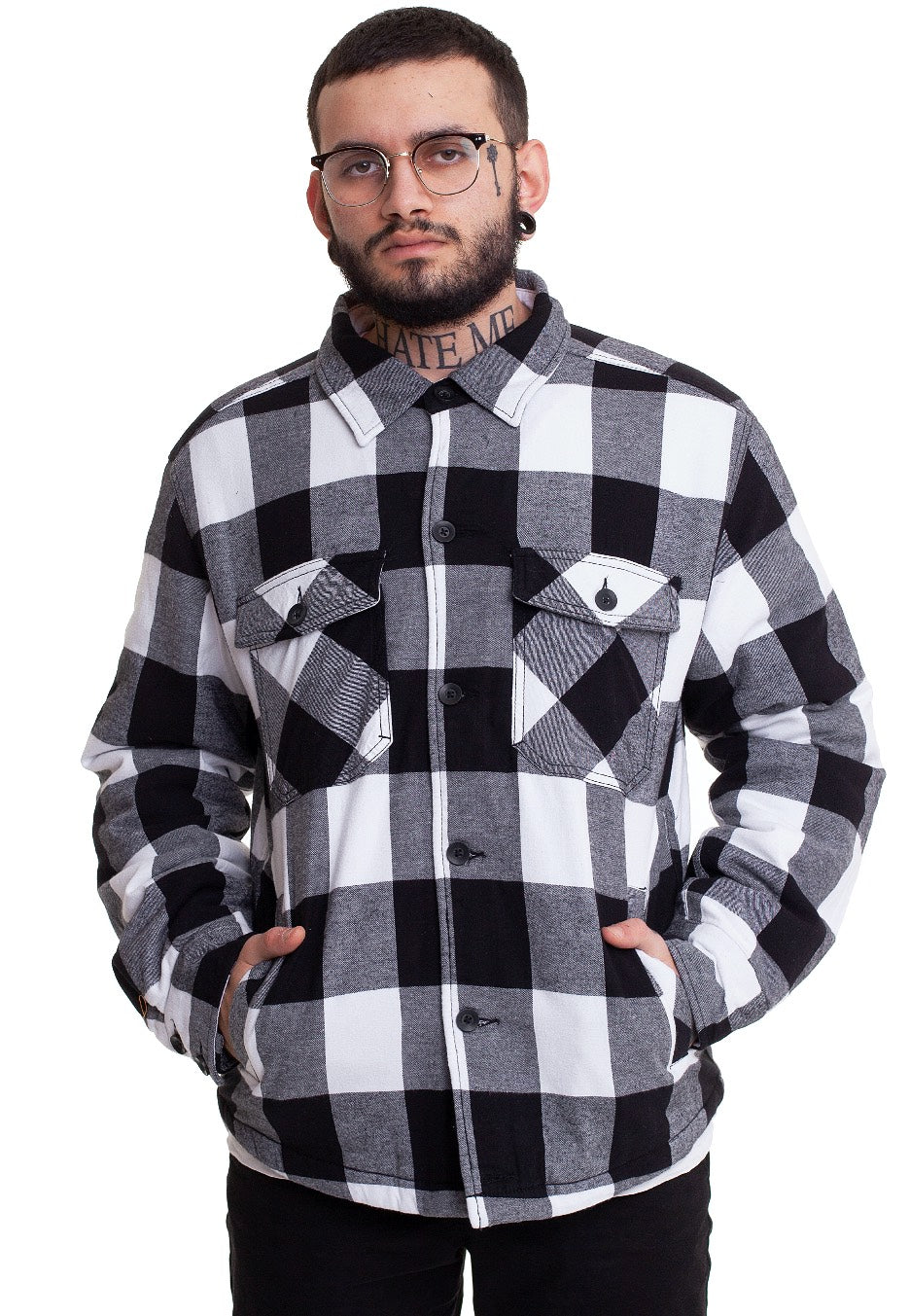 Brandit - Lumberjacket White/Black - Jacket | Men-Image