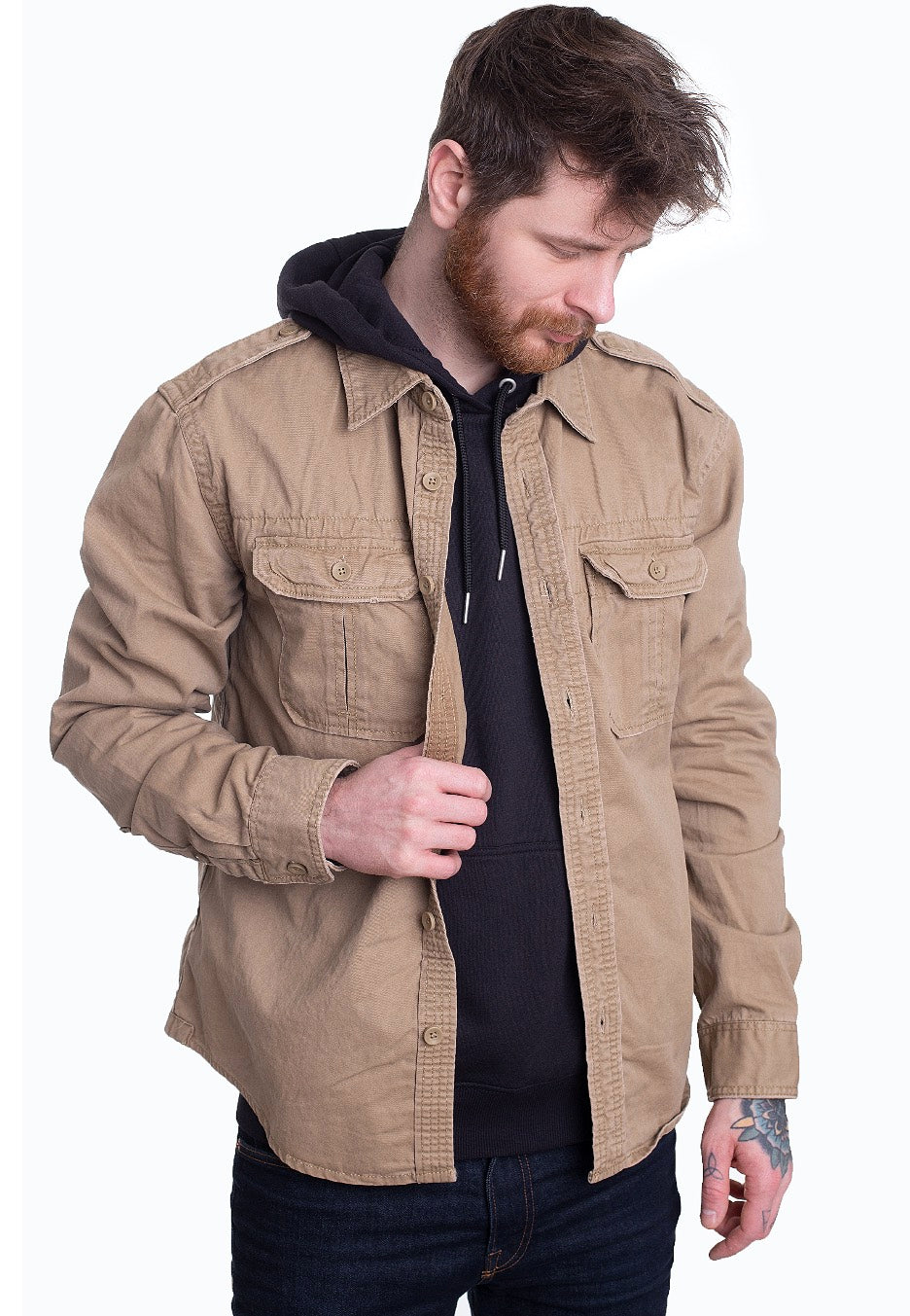 Brandit - Vintage Shirt Camel - Shirt | Men-Image