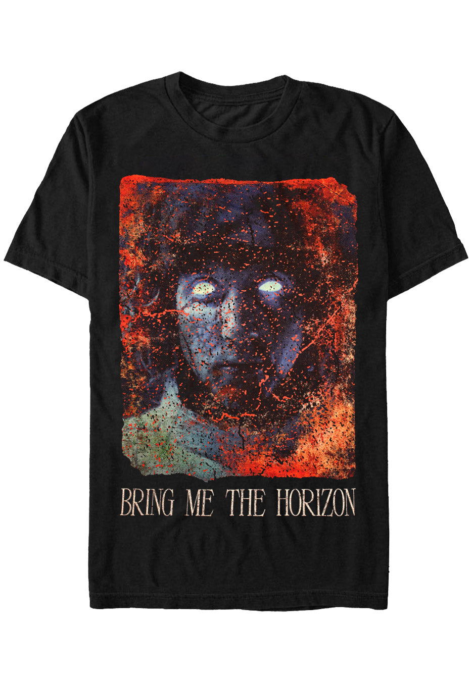 Bring Me The Horizon - Heavy Grunge Texture - T-Shirt | Neutral-Image