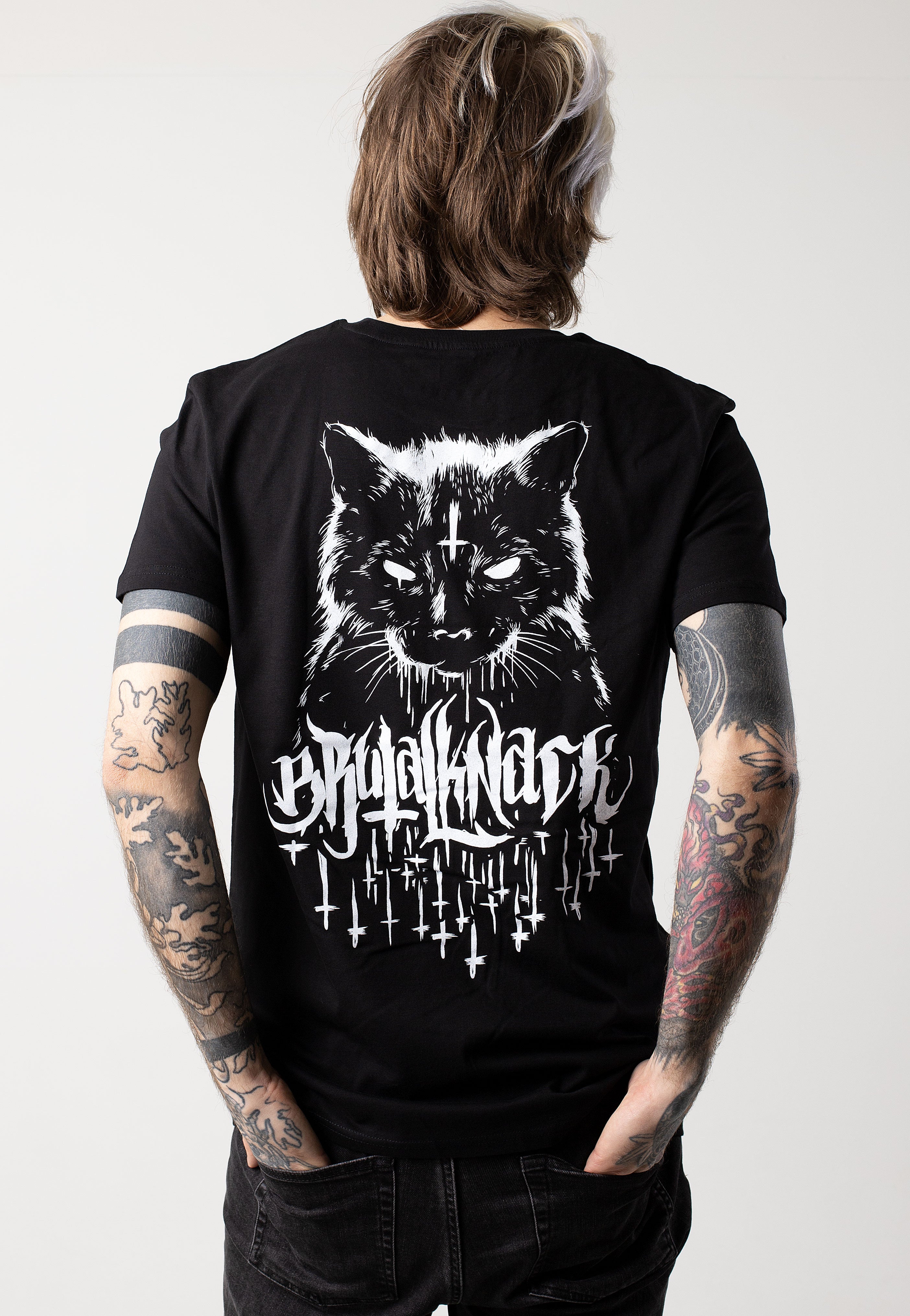 Brutal Knack - The Cat from Hell Black - T-Shirt | Men-Image