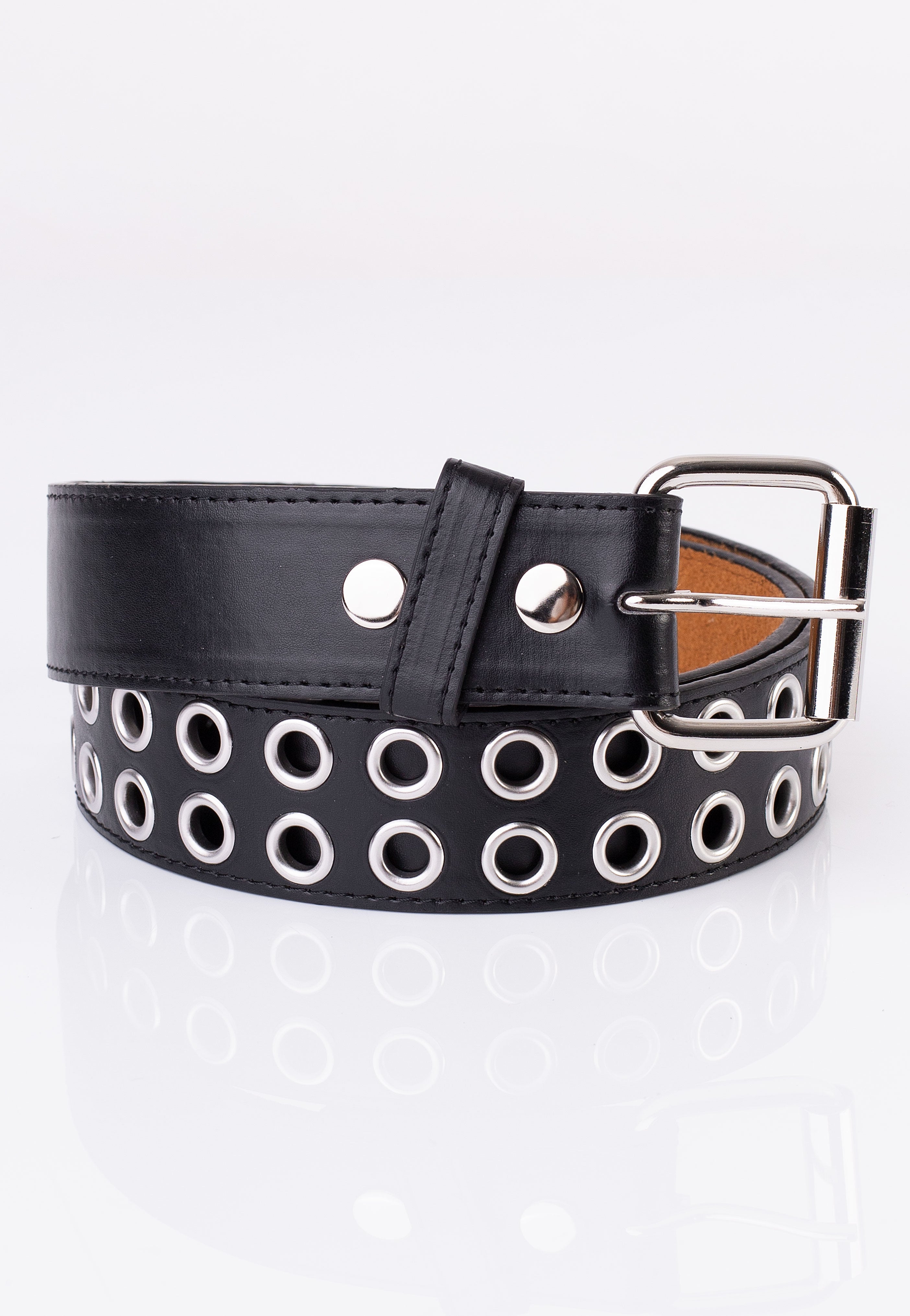 Bullet69 - 2 Row Eyelet Studded - Belt | Neutral-Image