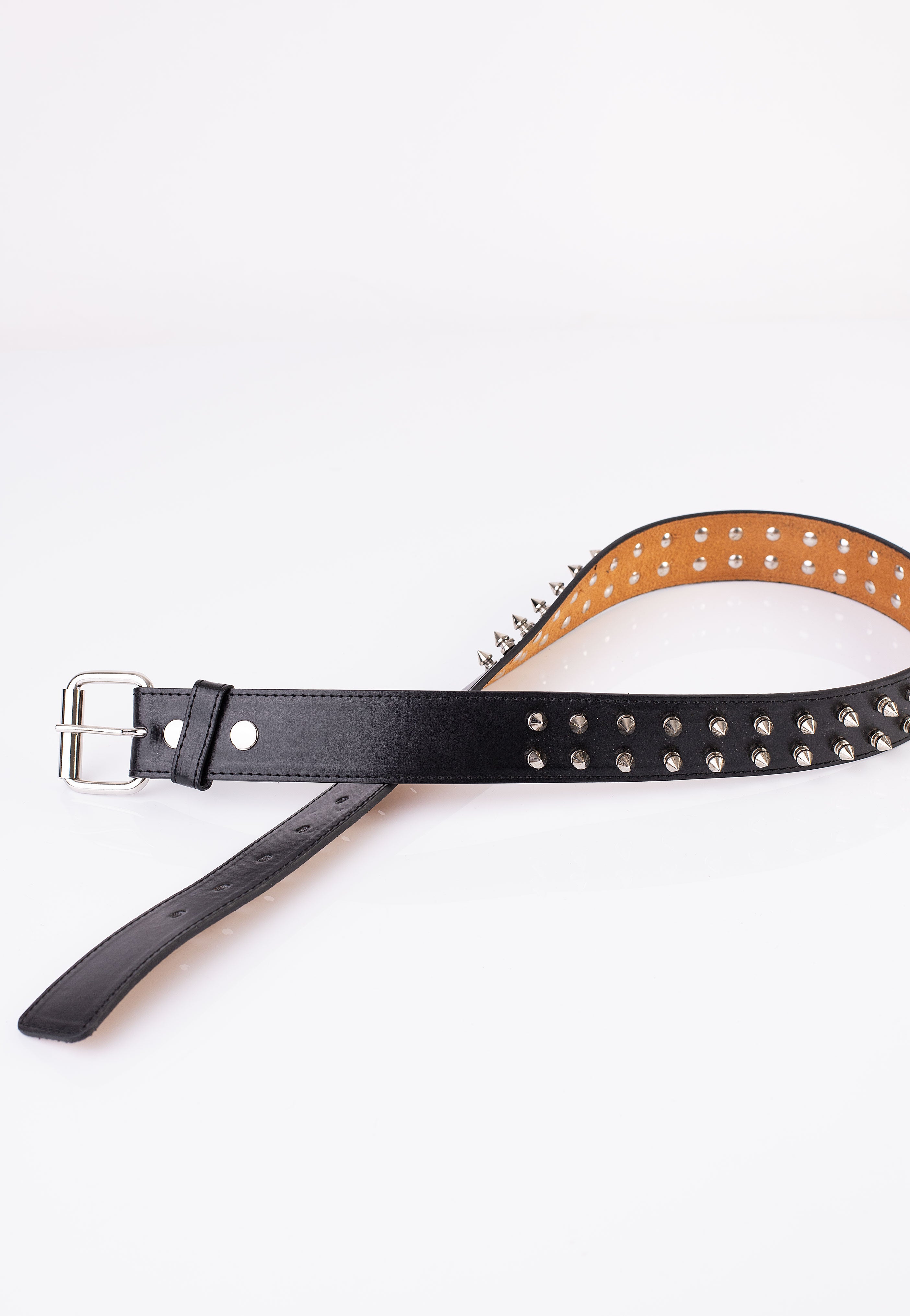 Bullet69 - 2 Row Spike Studded - Belt | Neutral-Image