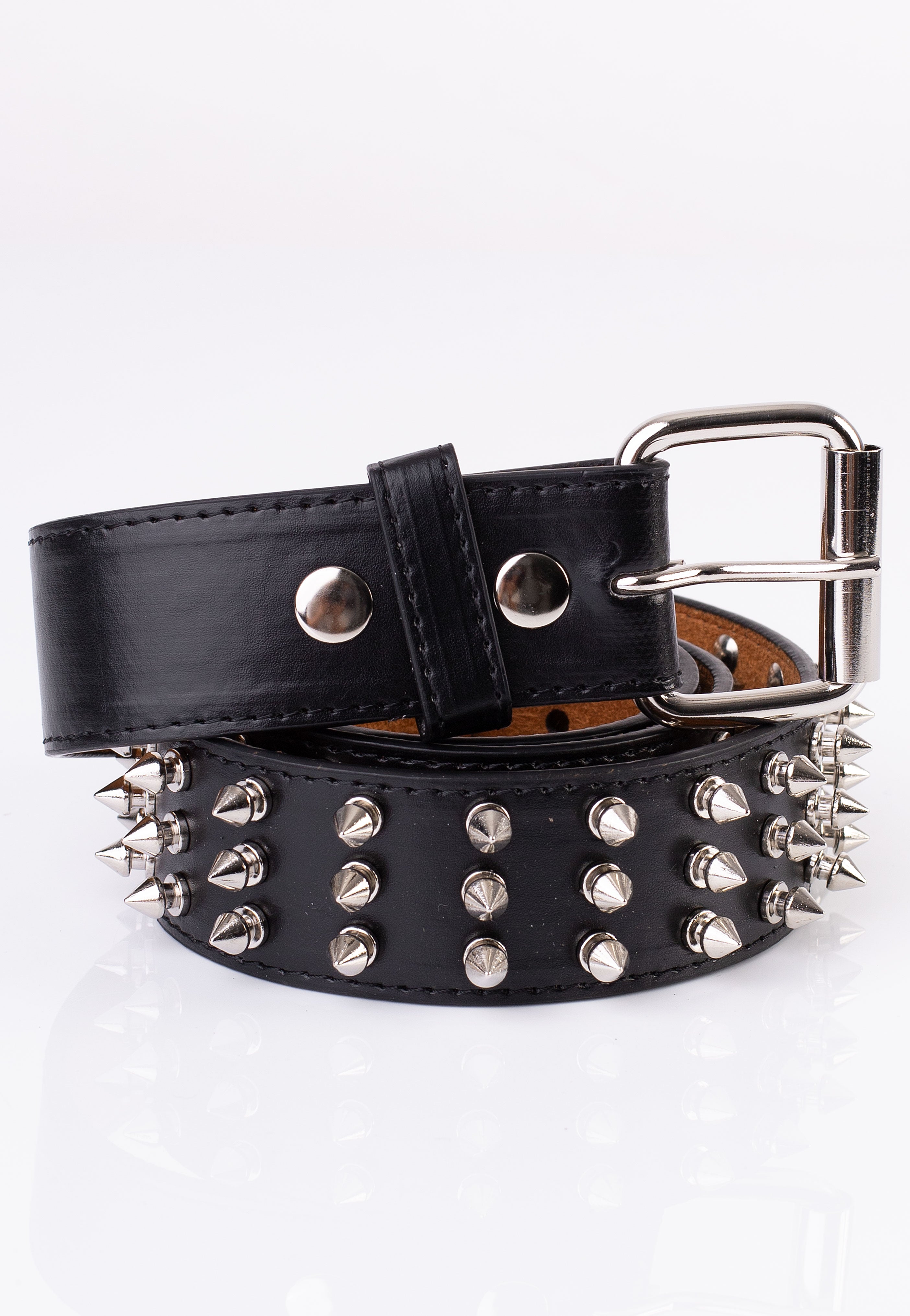 Bullet69 - 3 Row Spike Studded - Belt | Neutral-Image