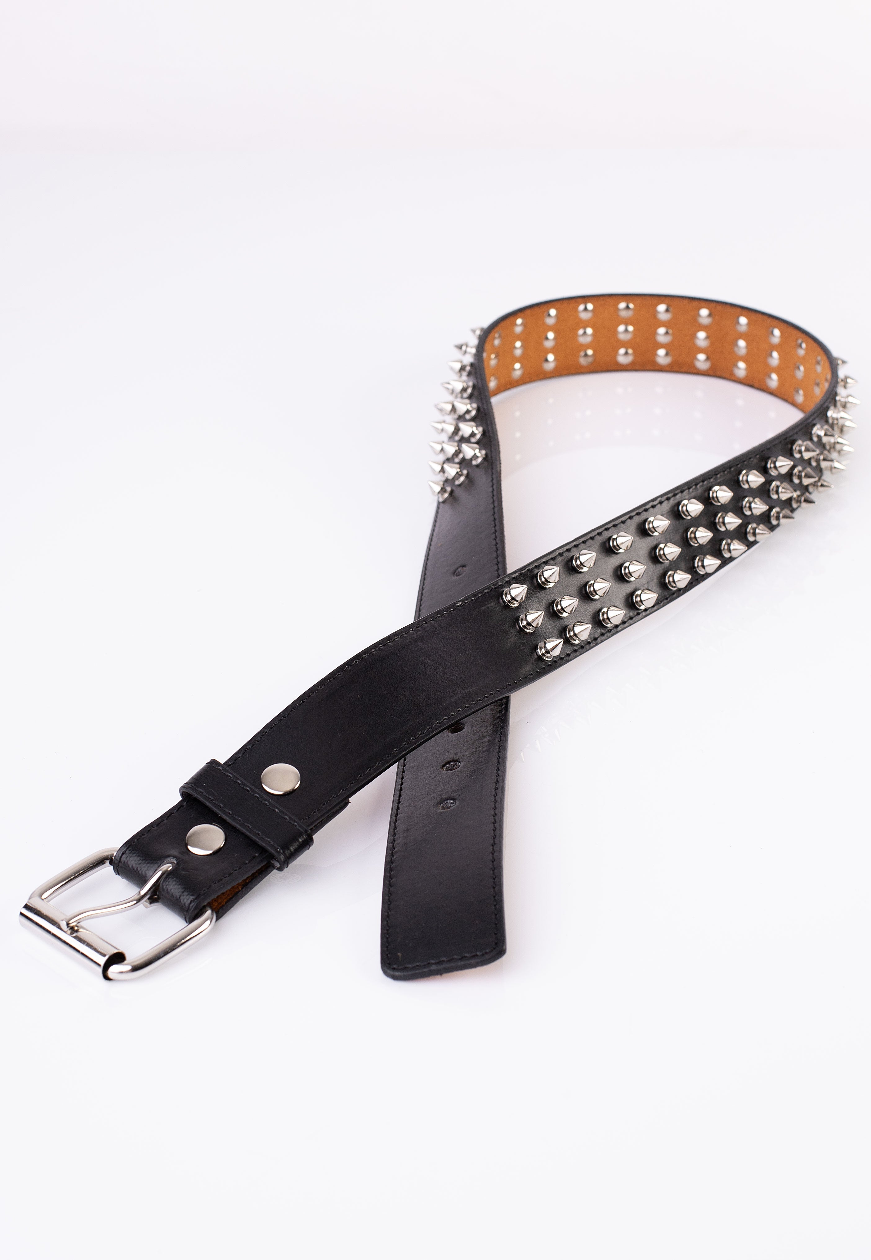 Bullet69 - 3 Row Spike Studded - Belt | Neutral-Image