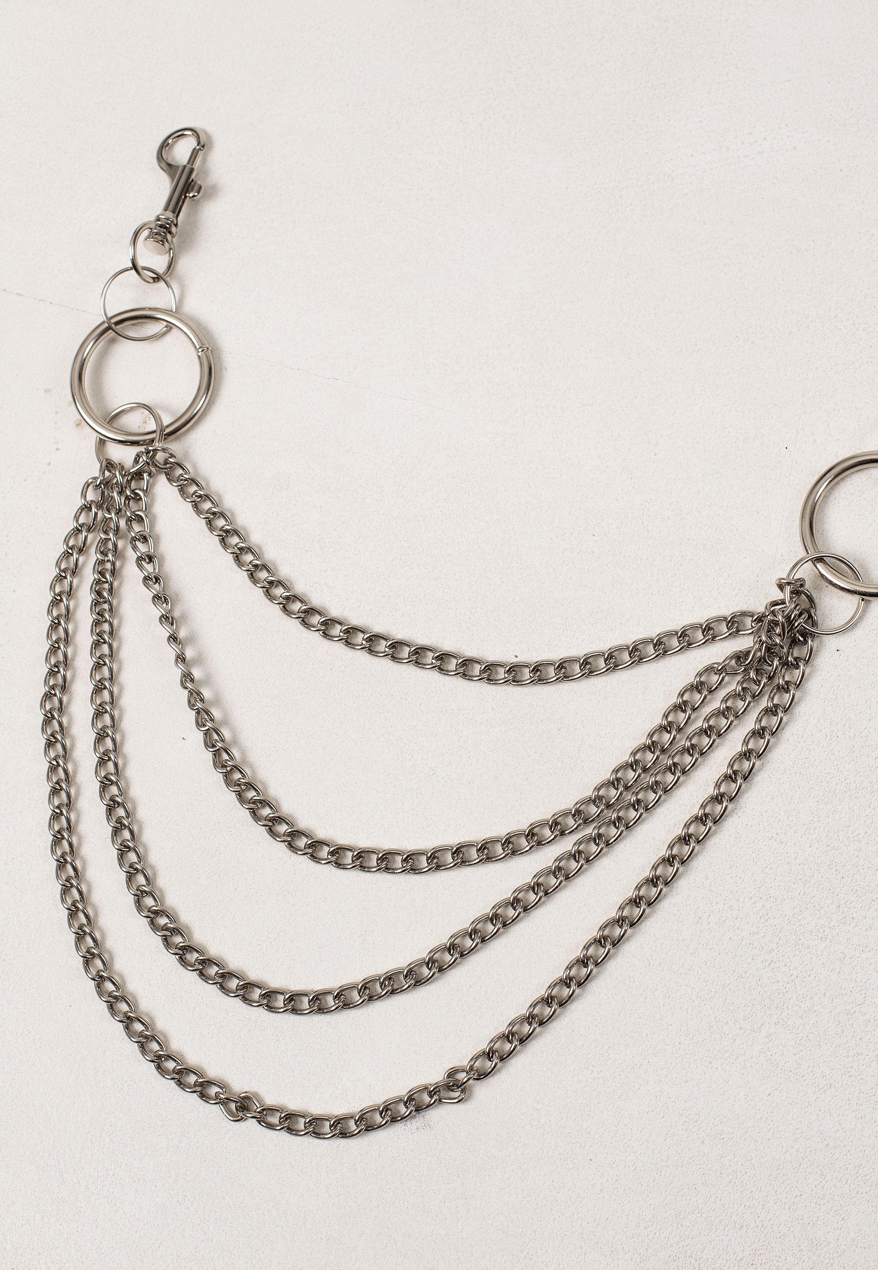 Bullet69 - 4 Row Hanging Metal - Jeans Chain | Neutral-Image