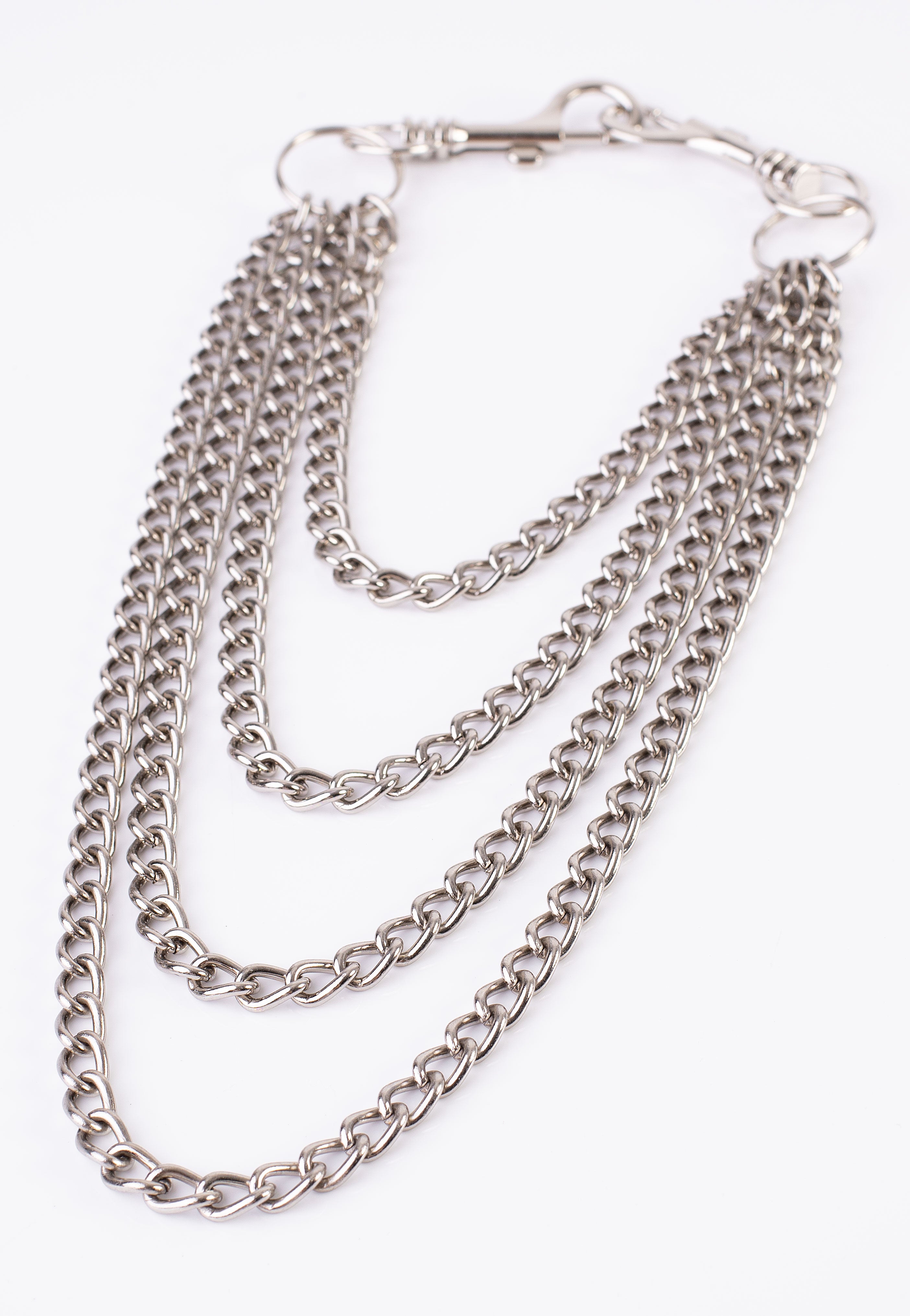 Bullet69 - 4 Row Metal W 2 Large Rings - Jeans Chain | Neutral-Image