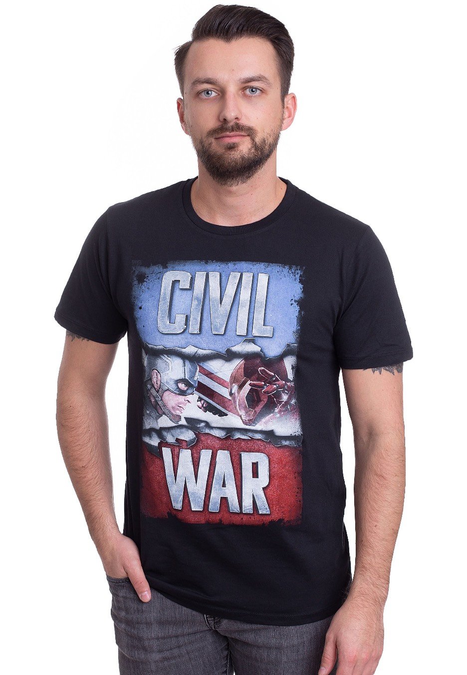 Captain America - Captain America Cover Black - T-Shirt | Men-Image