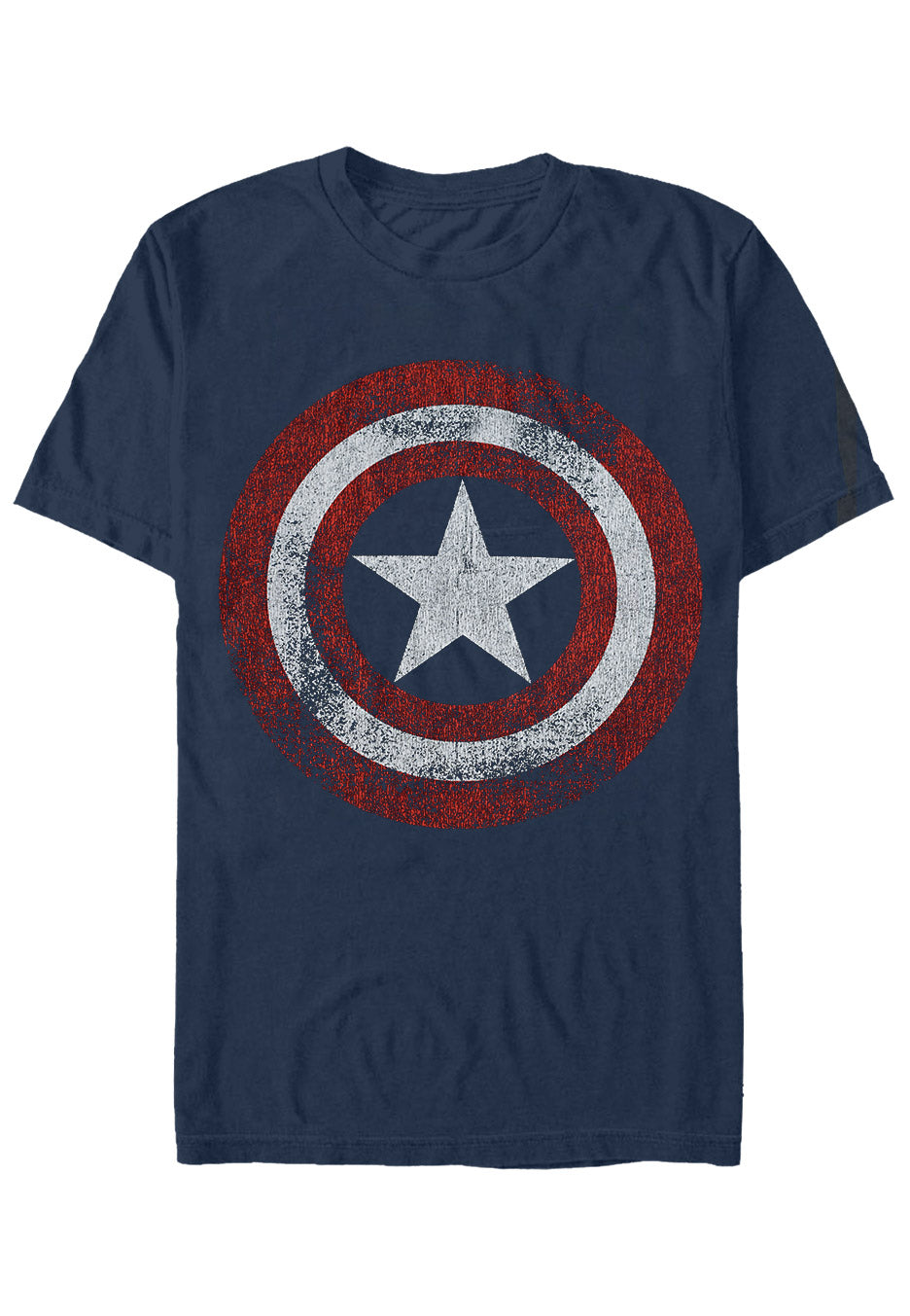 Captain America - Distressed Shield Navy - T-Shirt | Neutral-Image