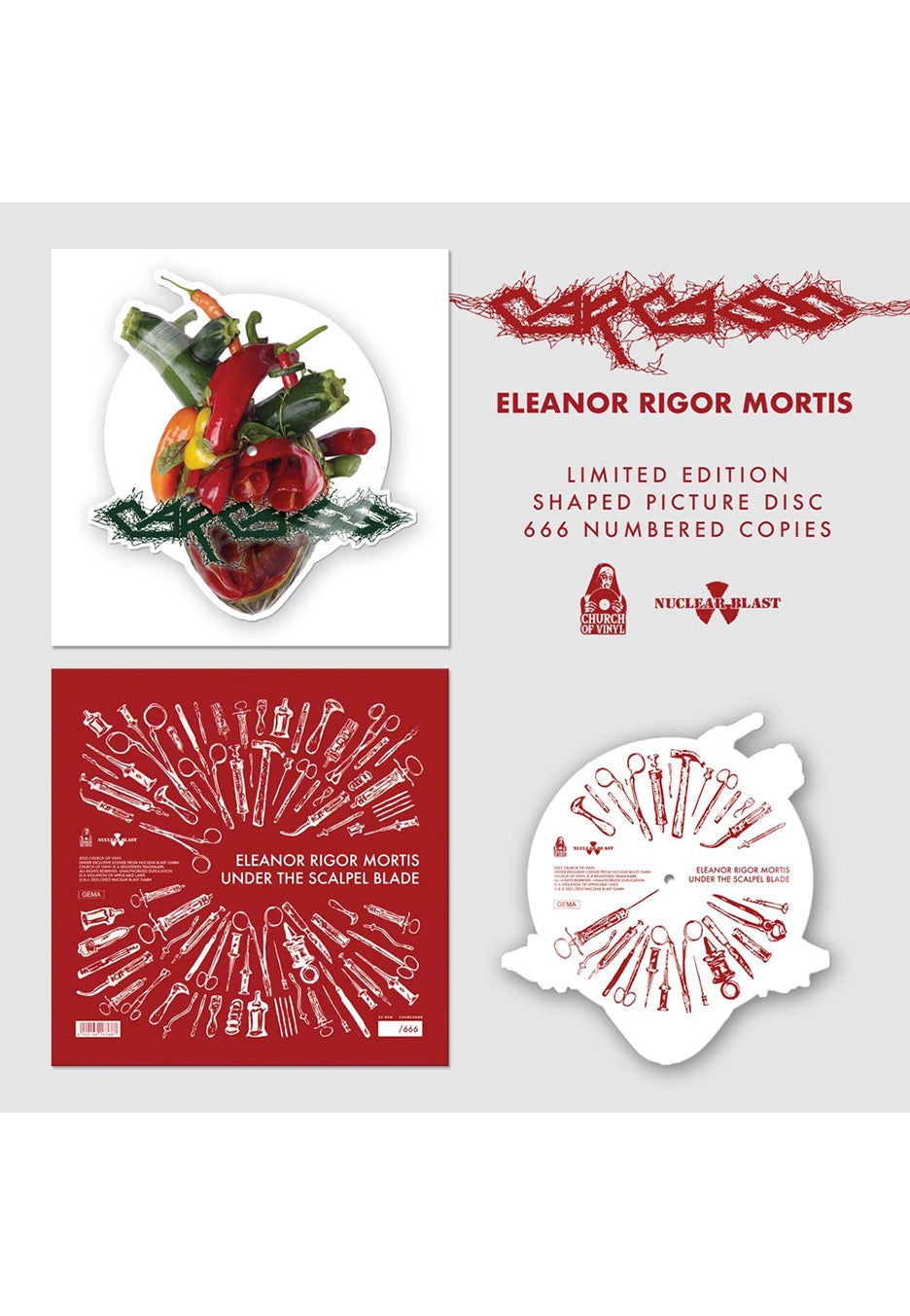 Carcass - Eleanor Rigor Mortis Picture - Colored Mini Vinyl | Neutral-Image